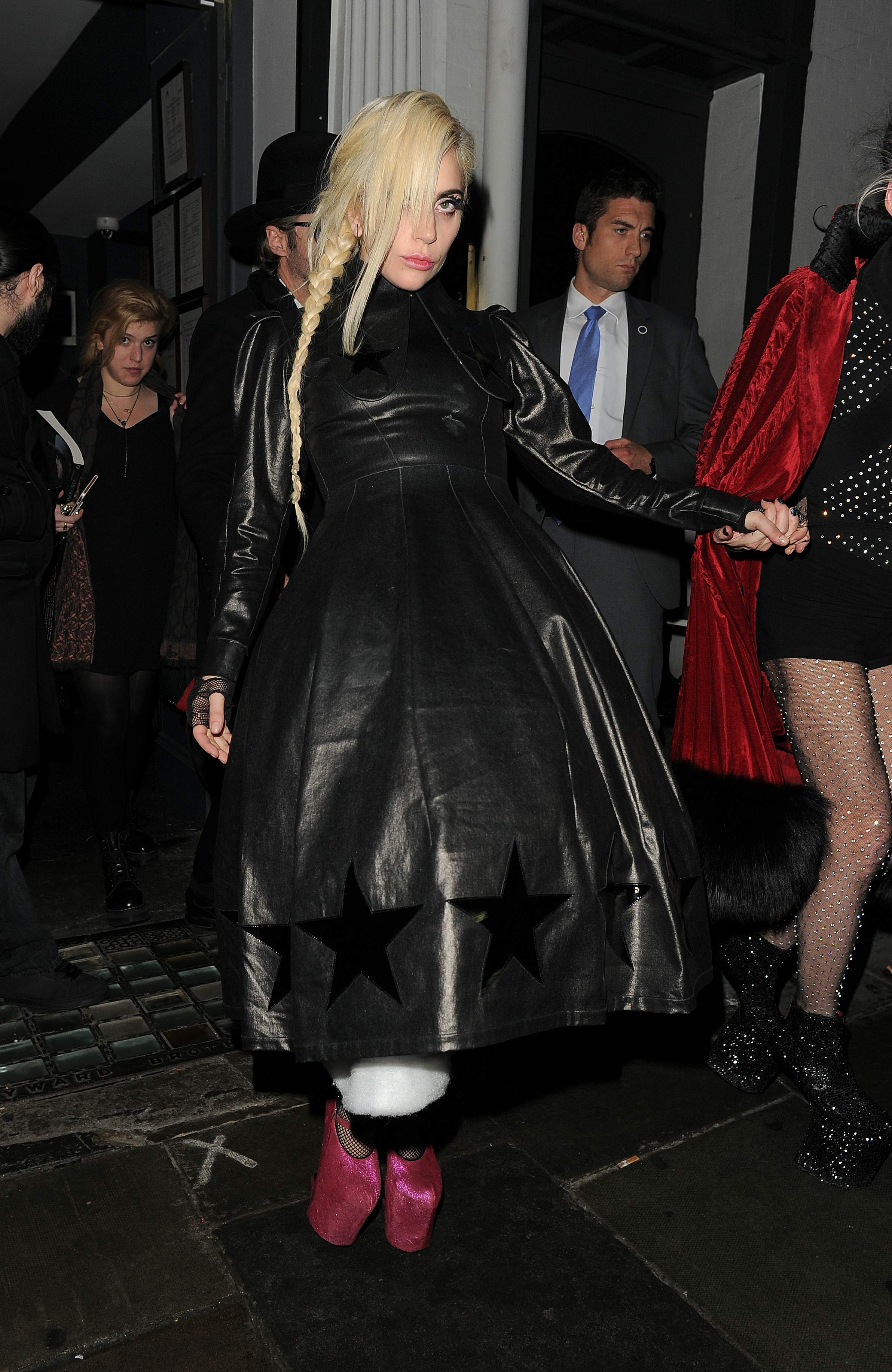 Lady Gaga leaving Groucho club