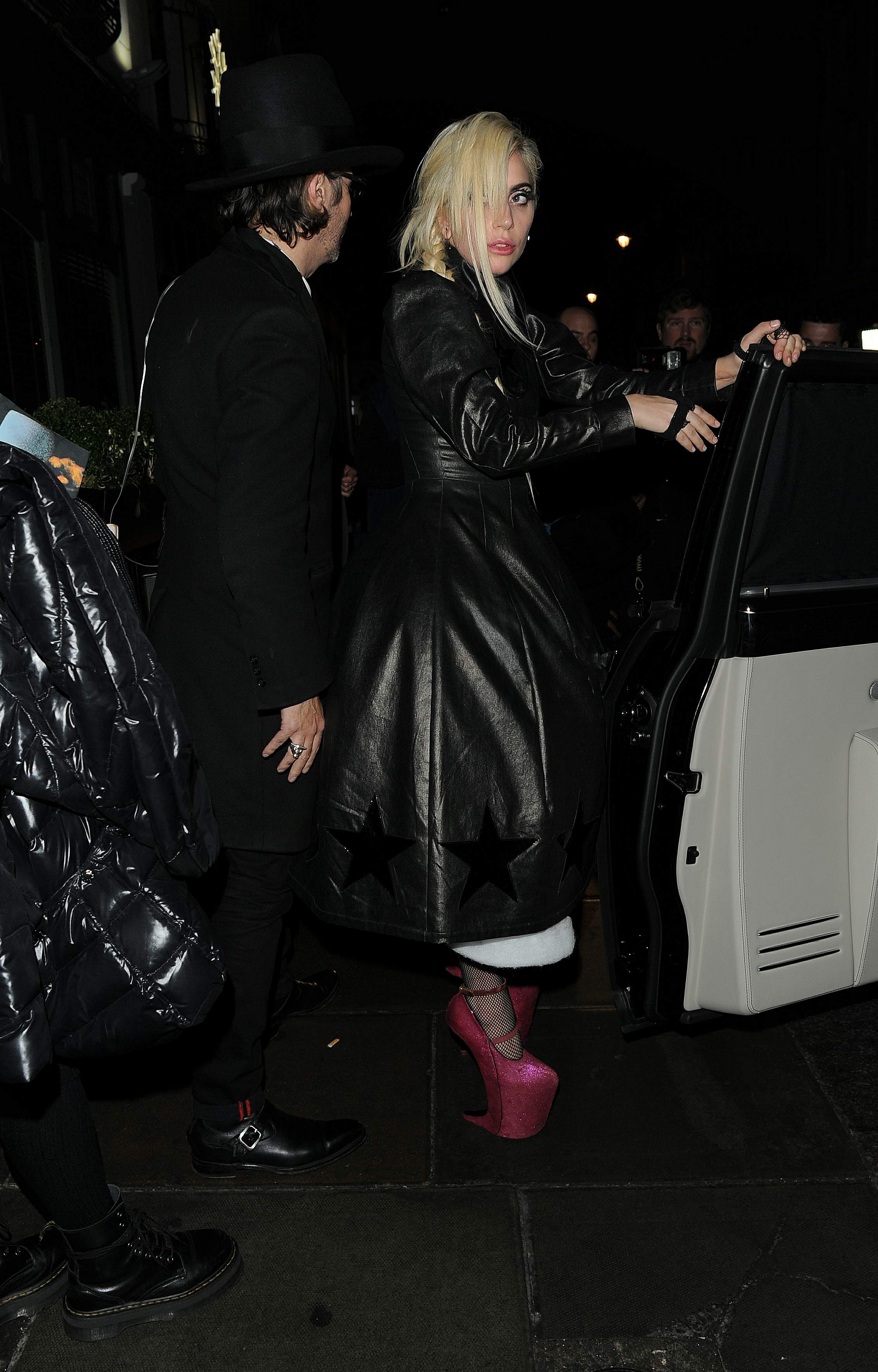 Lady Gaga leaving Groucho club