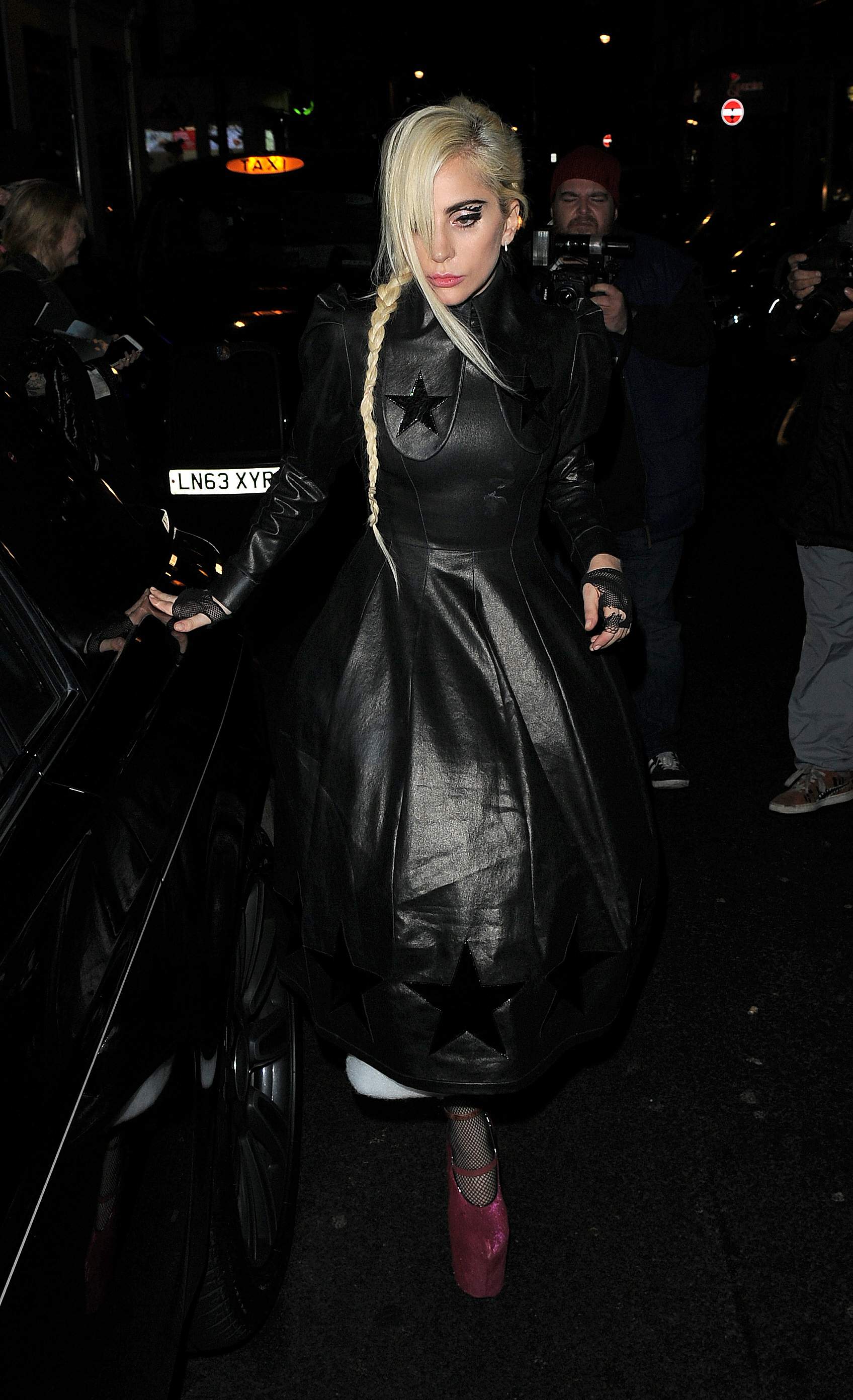 Lady Gaga leaving Groucho club