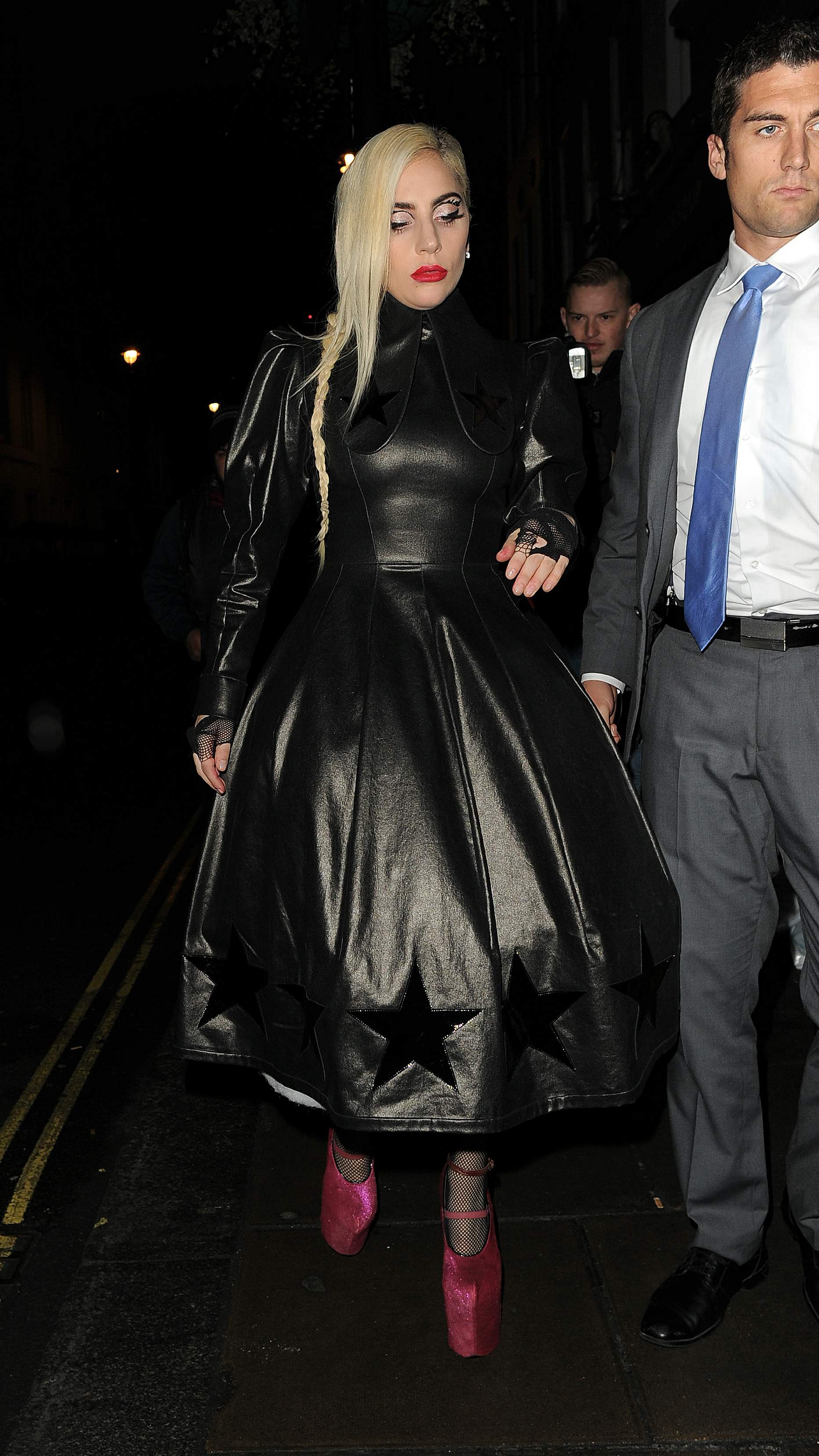 Lady Gaga leaving Groucho club