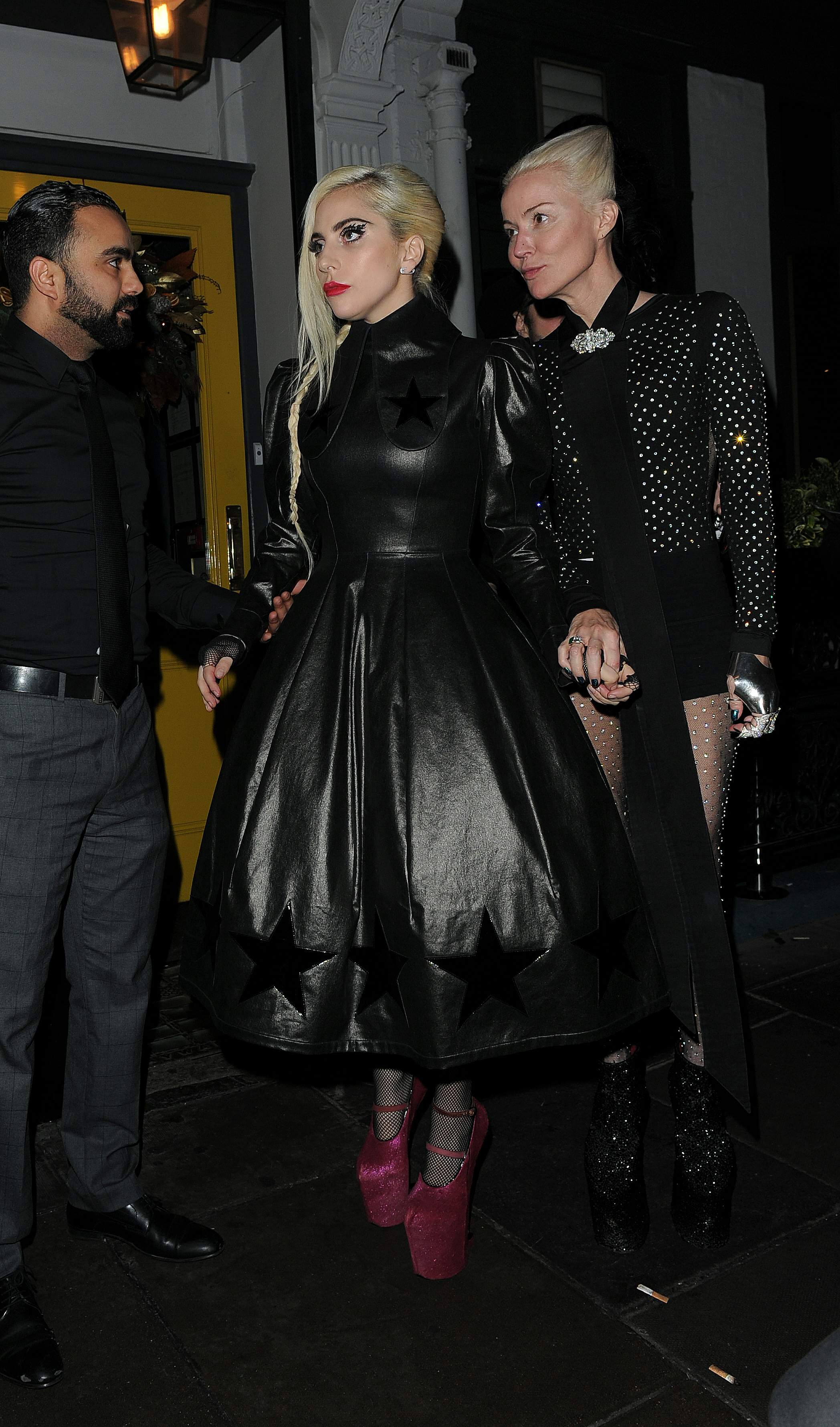 Lady Gaga leaving Groucho club