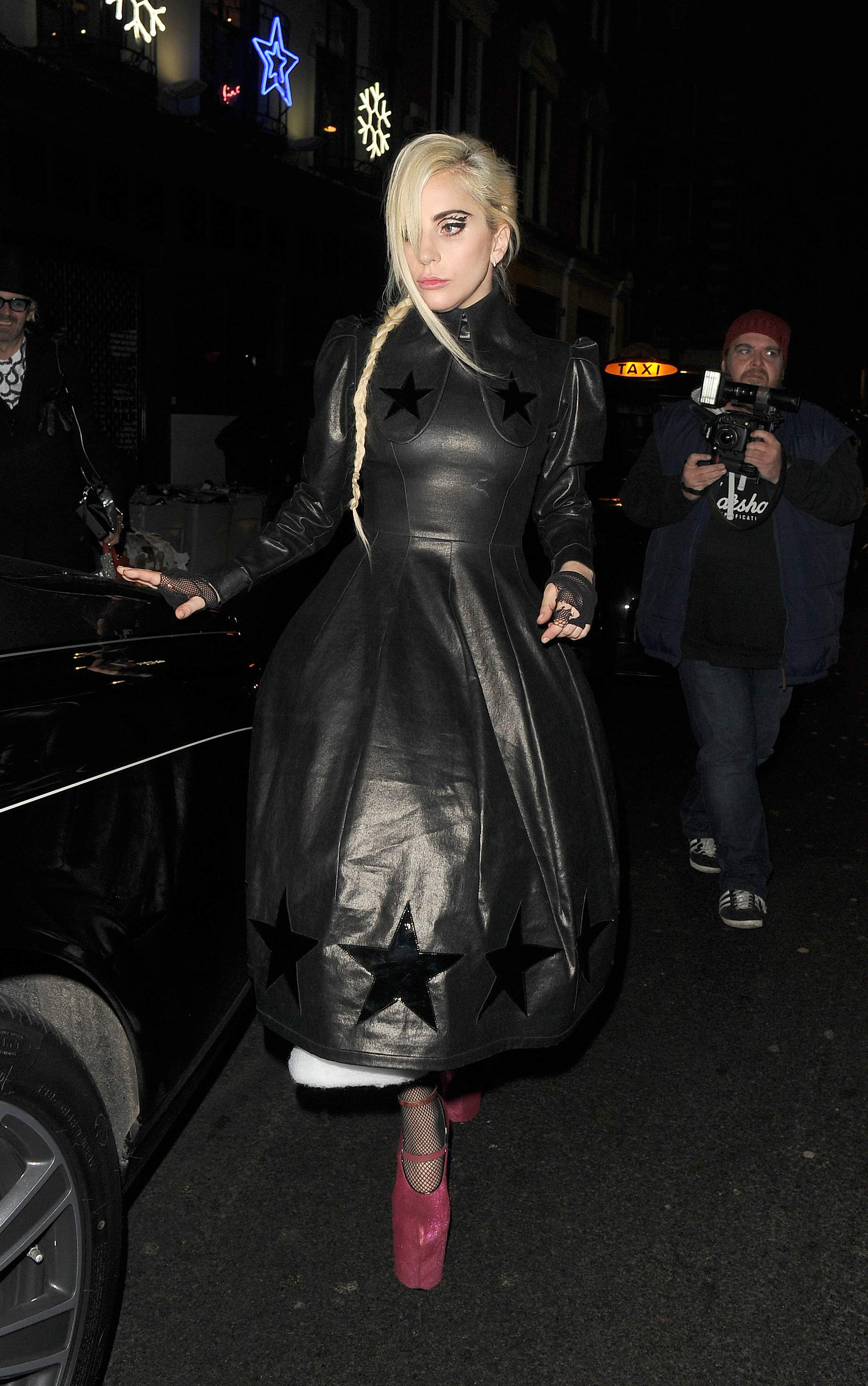 Lady Gaga leaving Groucho club