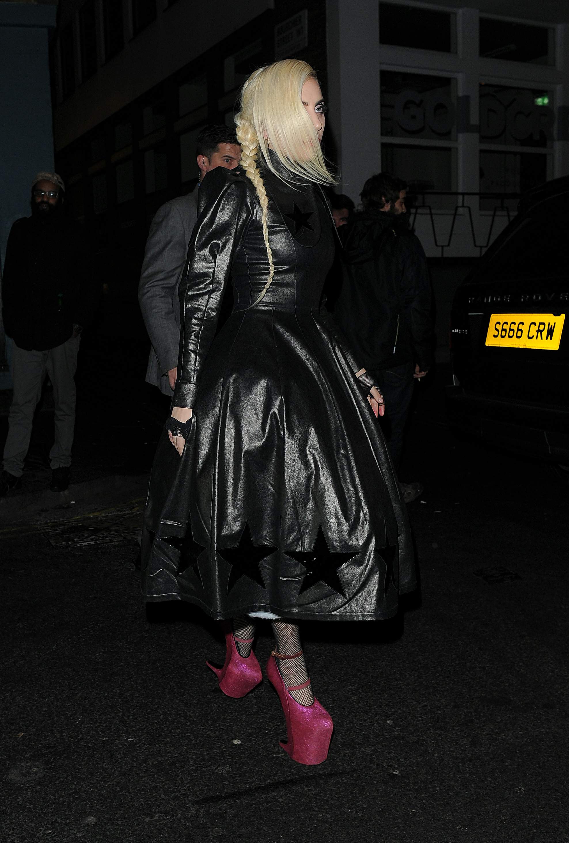 Lady Gaga leaving Groucho club