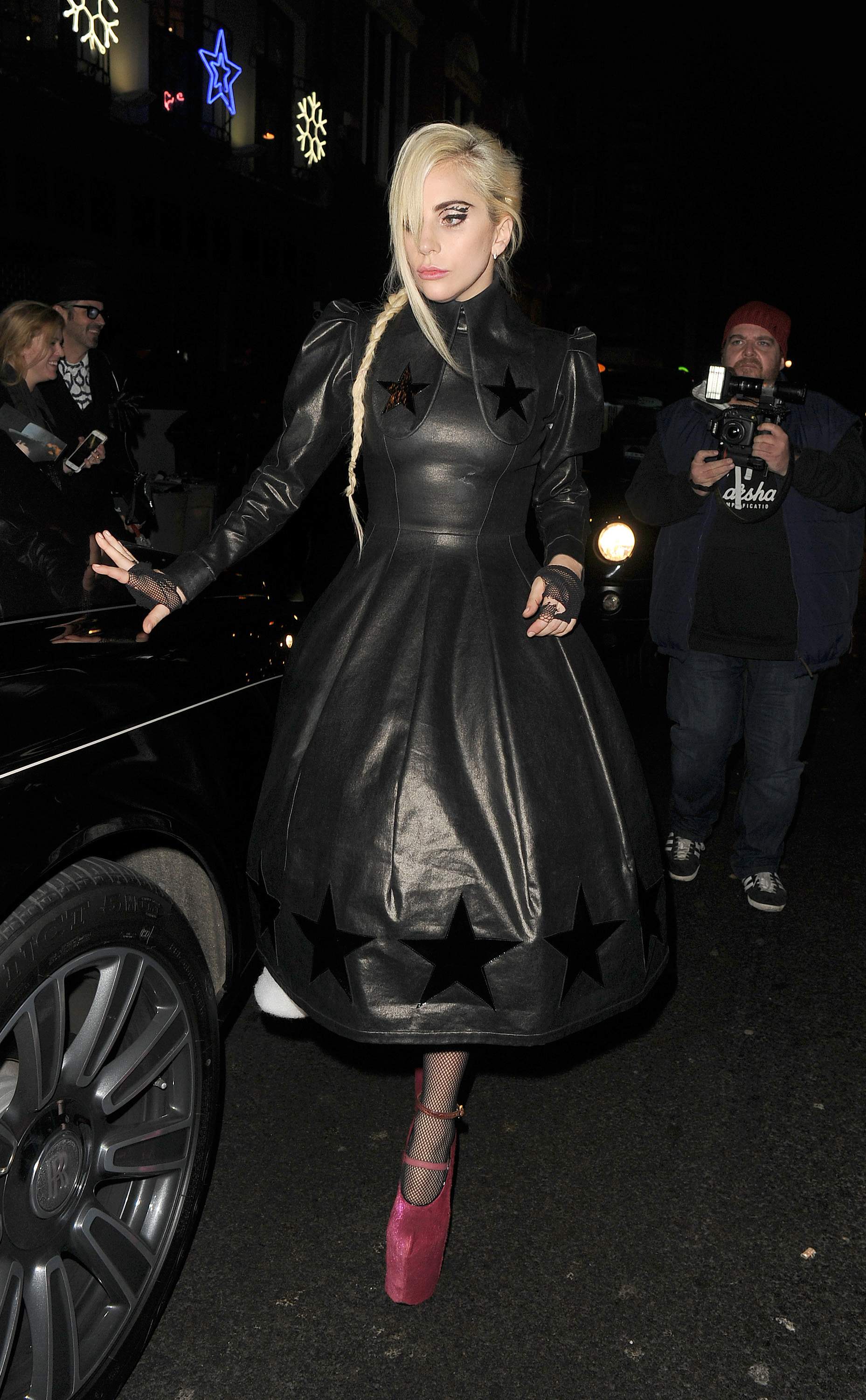 Lady Gaga leaving Groucho club