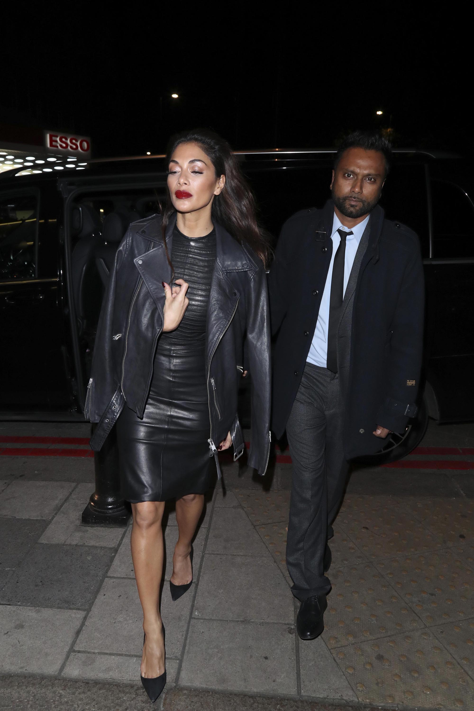 Nicole Scherzinger arrives back at her hotel after X Factor