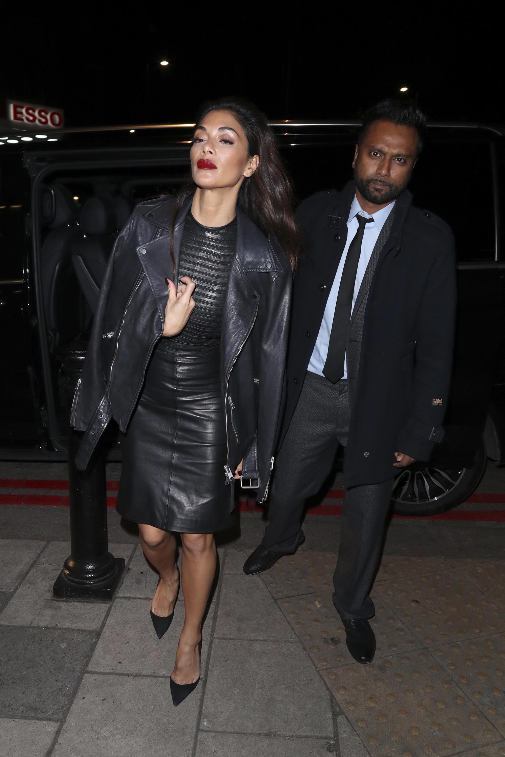 Nicole Scherzinger arrives back at her hotel after X Factor