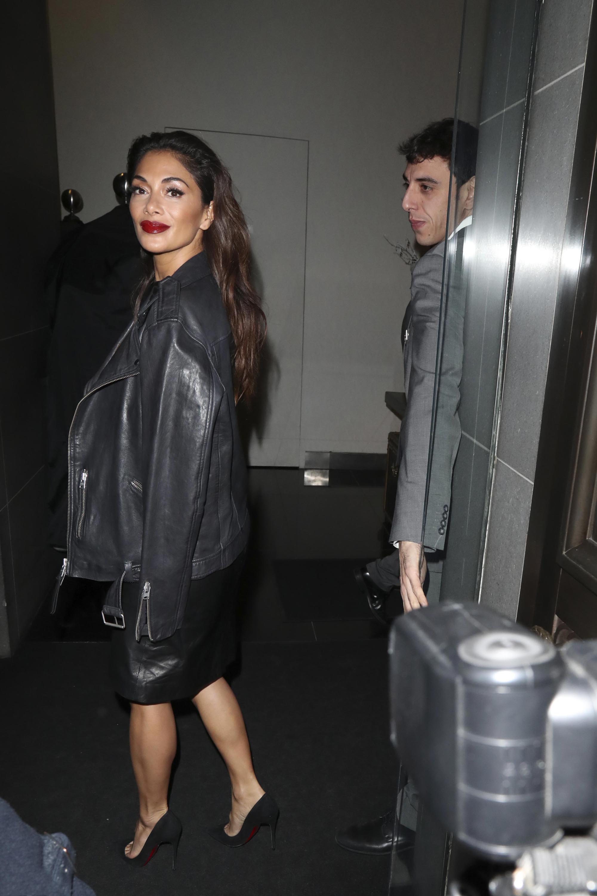 Nicole Scherzinger arrives back at her hotel after X Factor