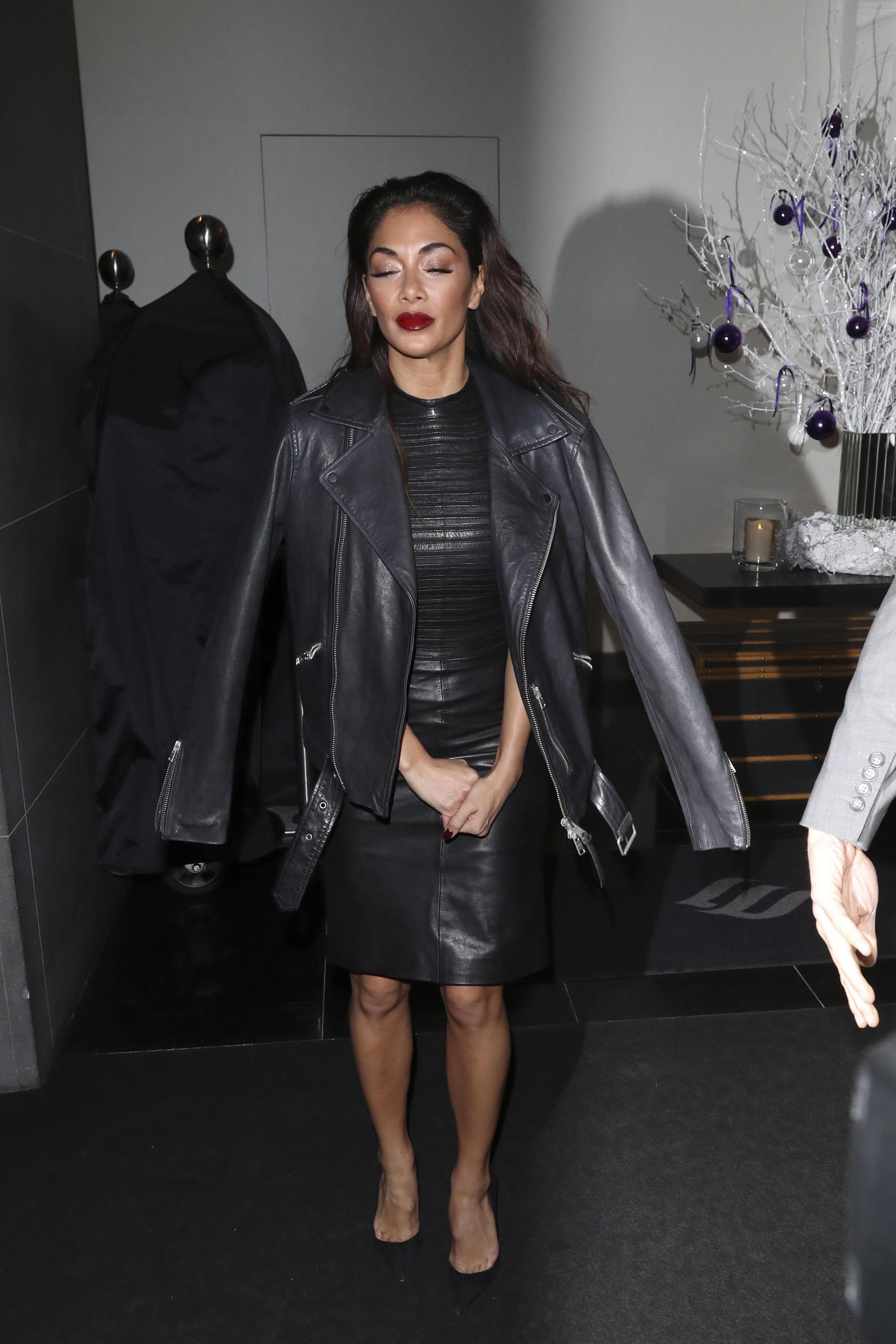 Nicole Scherzinger arrives back at her hotel after X Factor