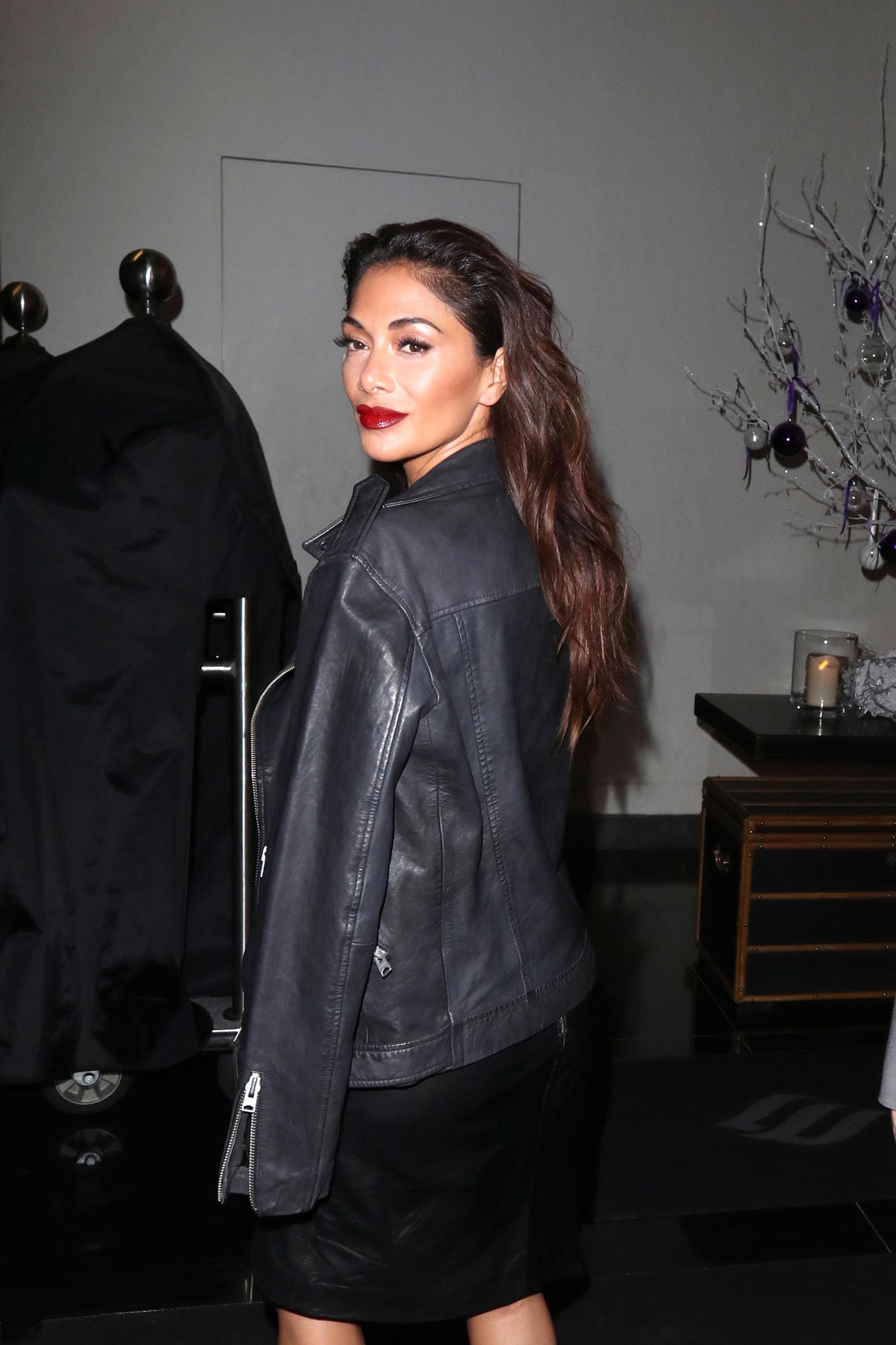 Nicole Scherzinger arrives back at her hotel after X Factor