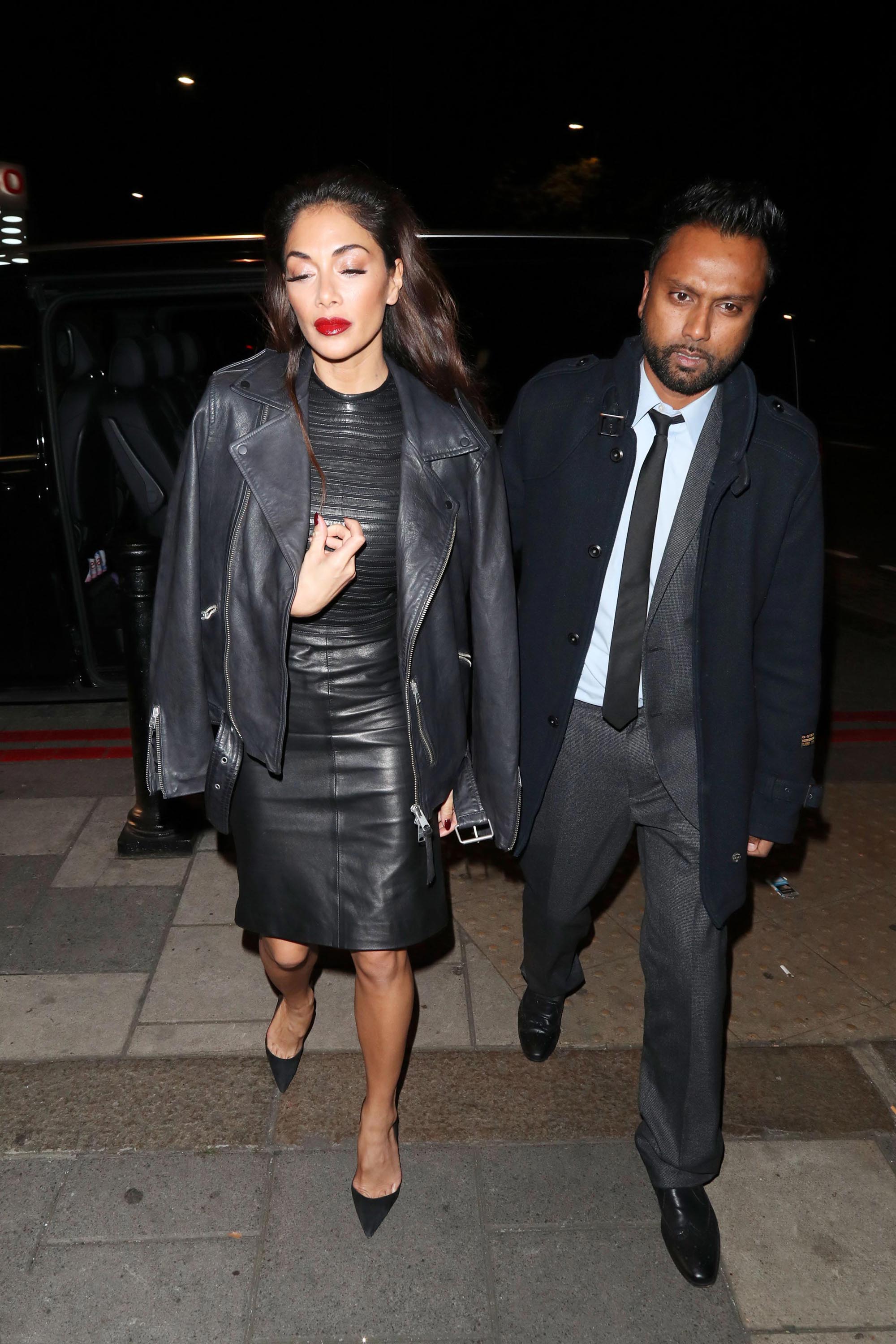 Nicole Scherzinger arrives back at her hotel after X Factor