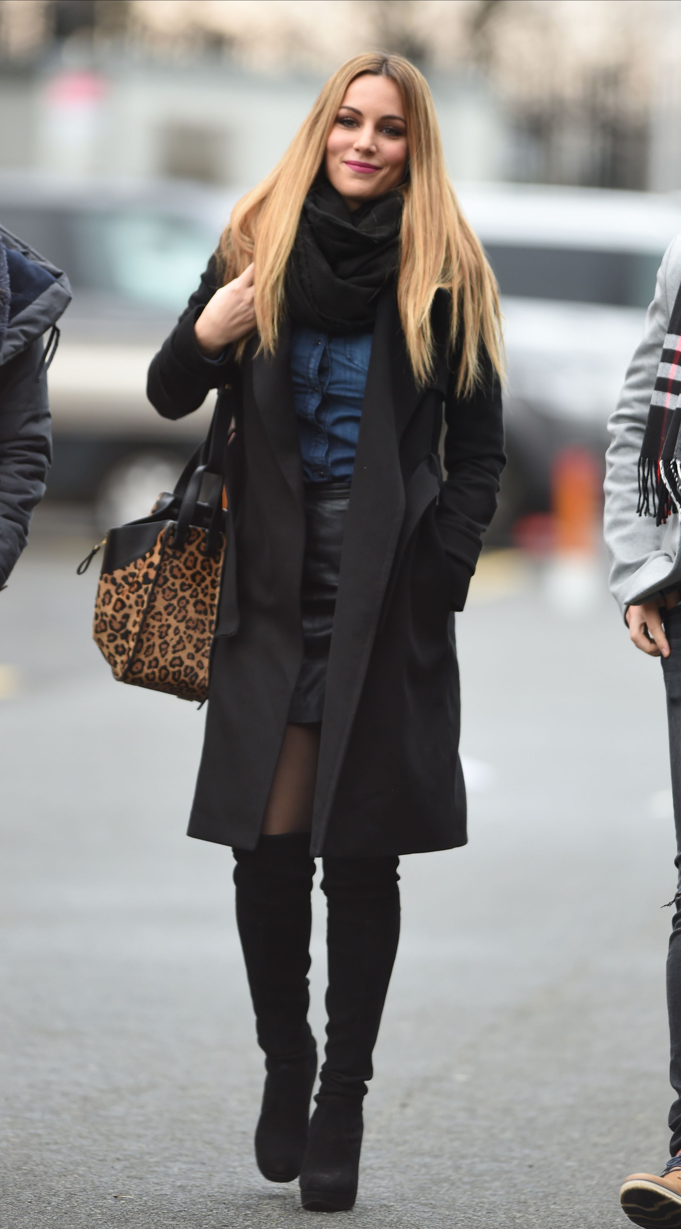 Edurne Garcia arriving at Old Trafford