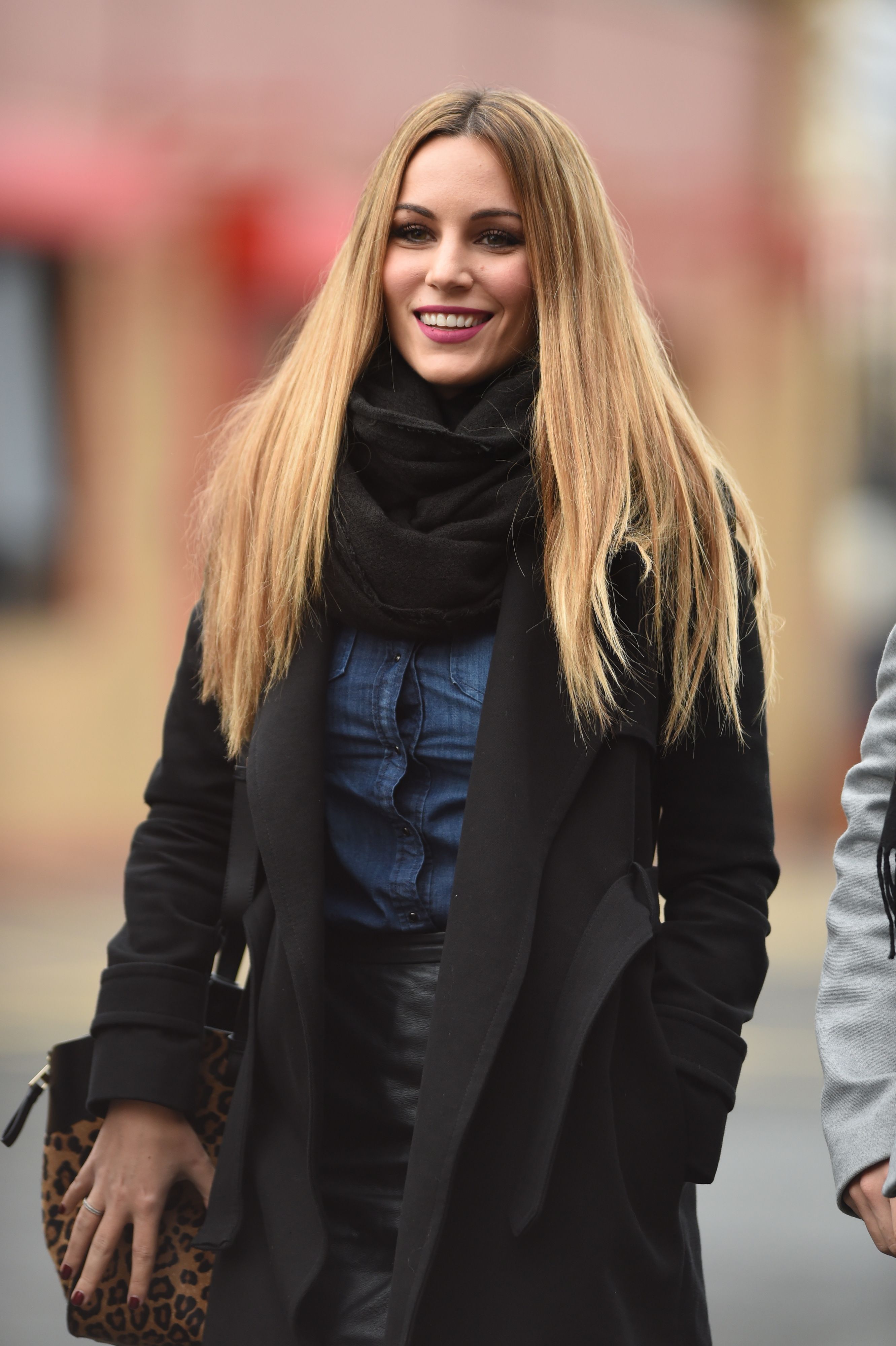 Edurne Garcia arriving at Old Trafford