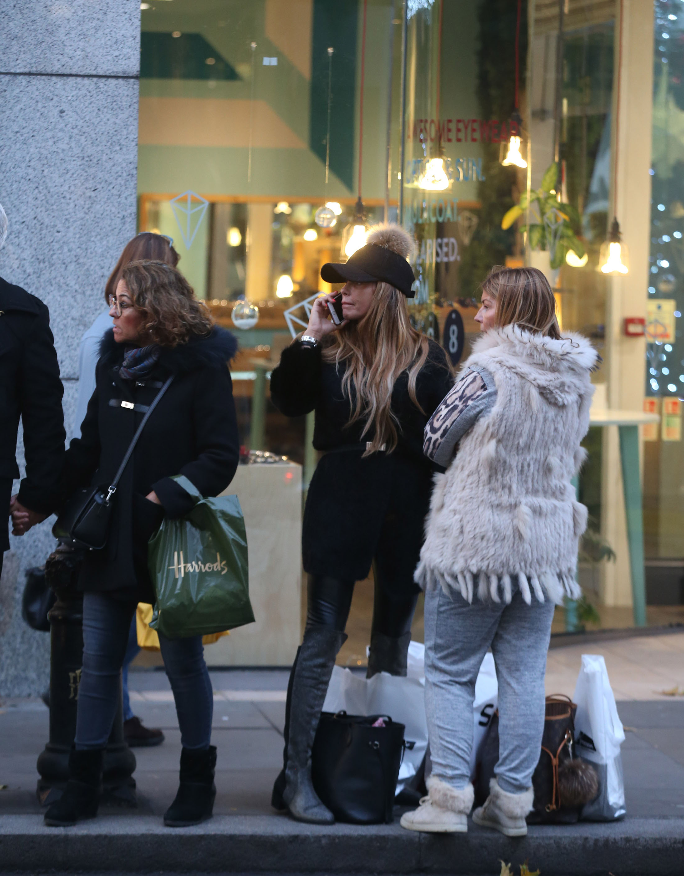 Katie Price christmas shopping in London