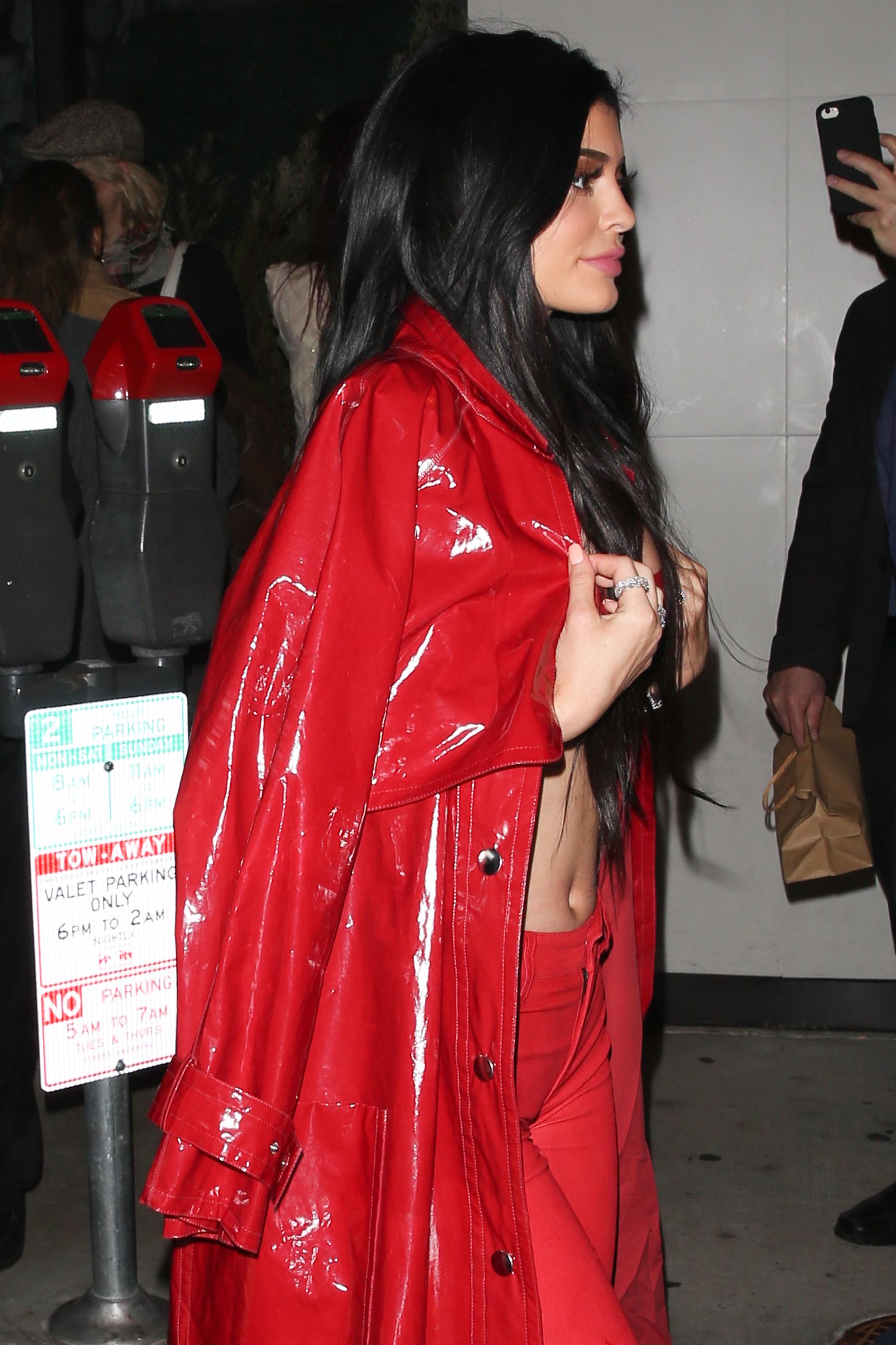 Kylie Jenner spotted at Catch LA For Date Night