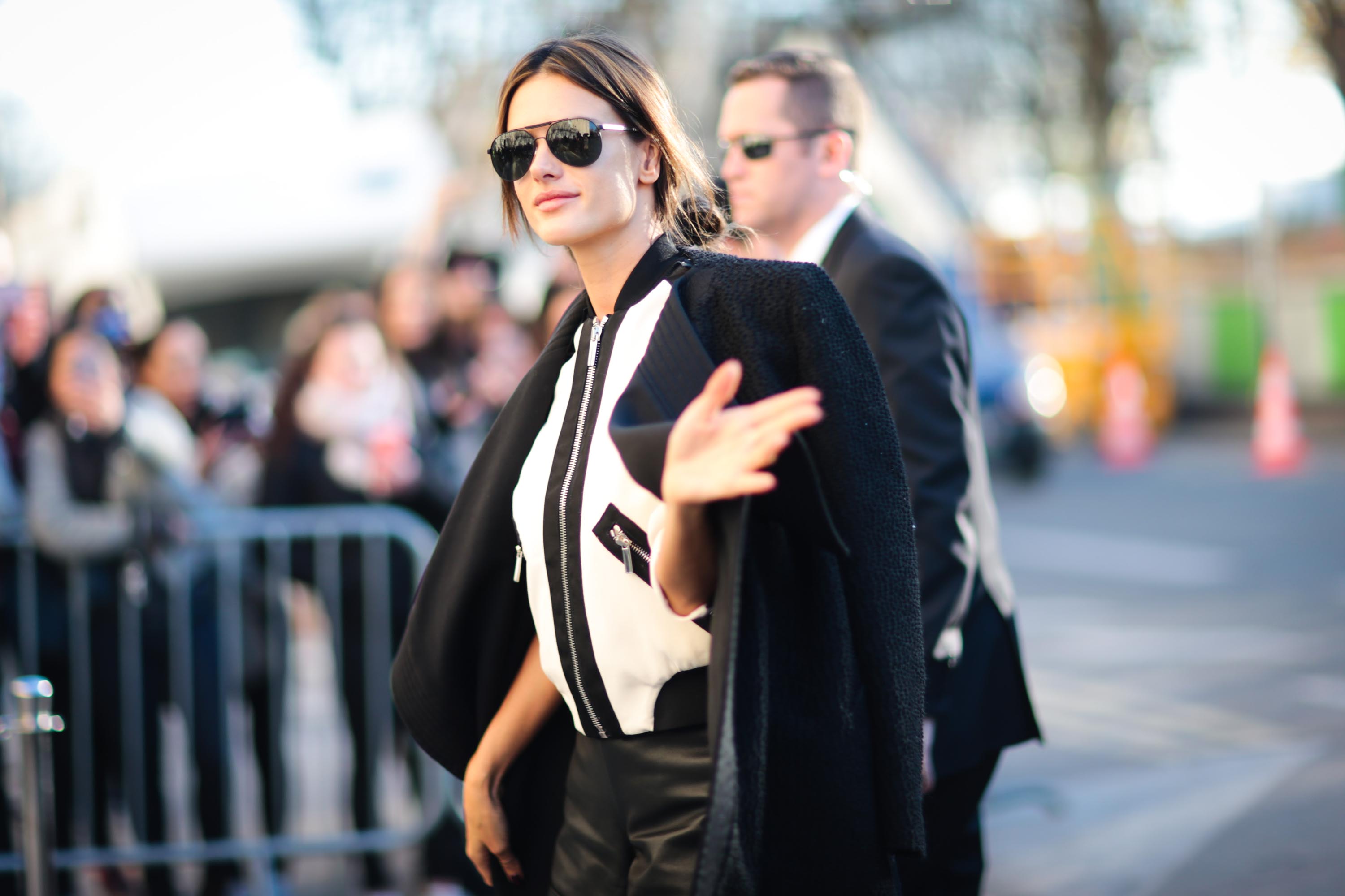 Alessandra Ambrosio street style in Paris