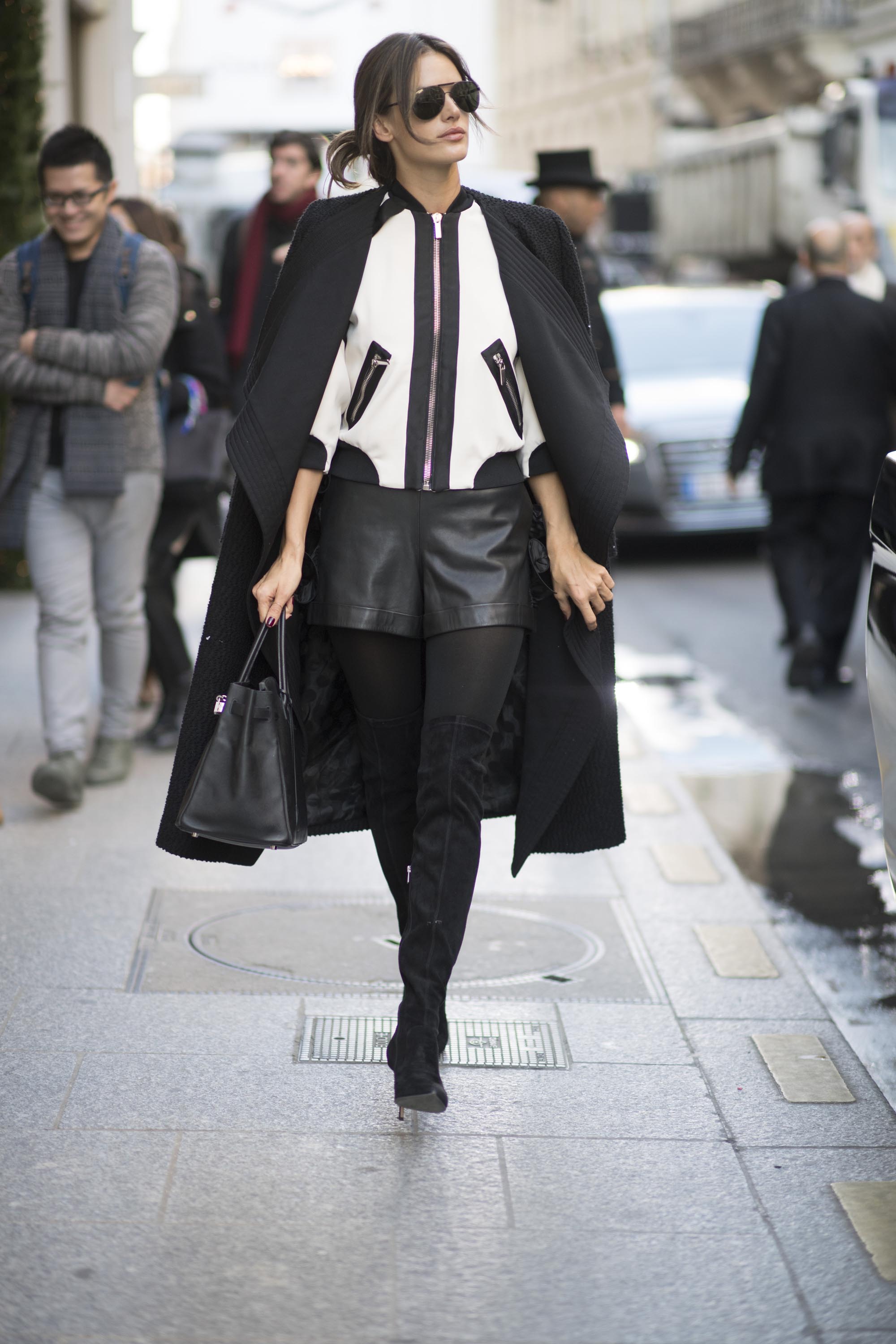 Alessandra Ambrosio street style in Paris