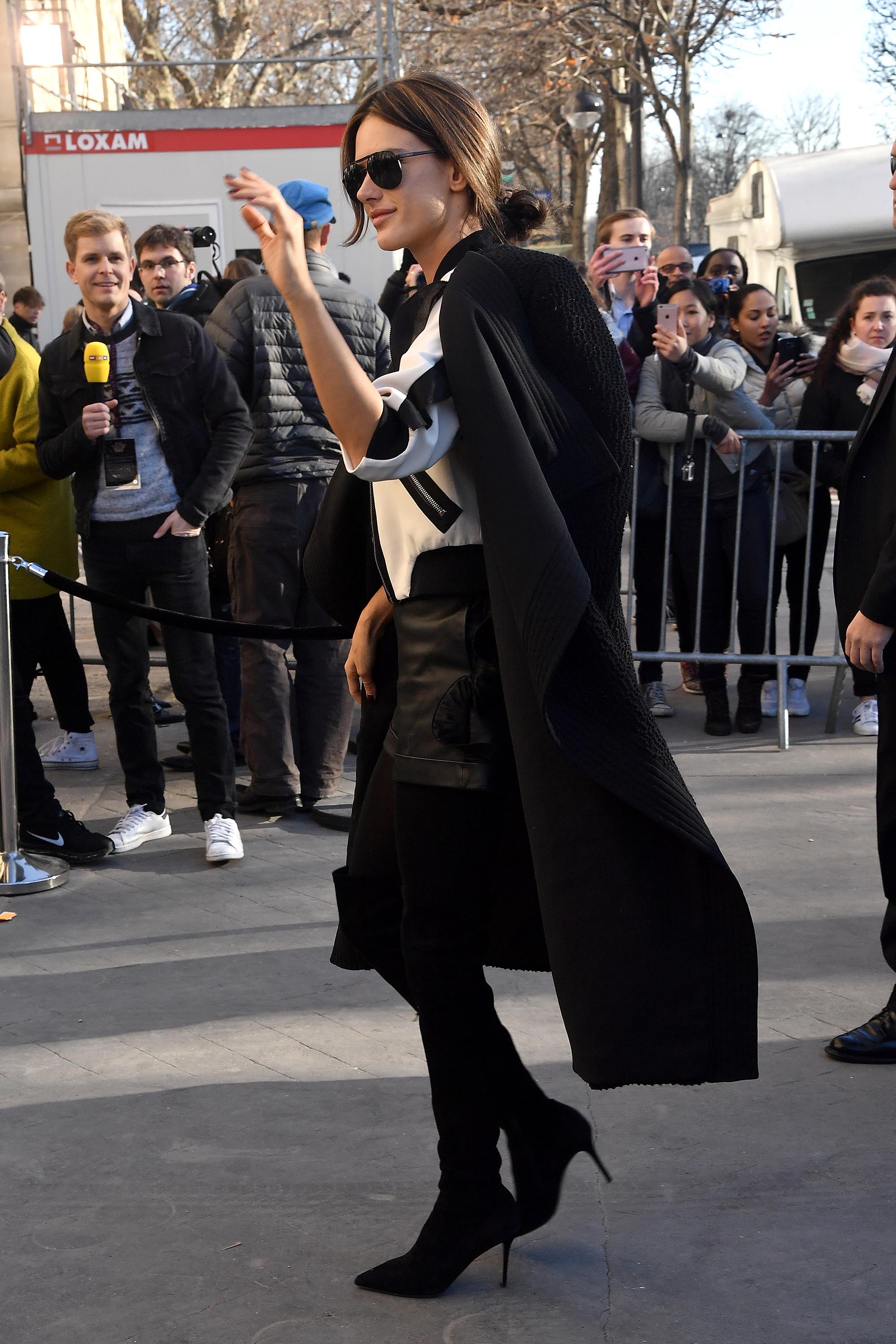 Alessandra Ambrosio street style in Paris