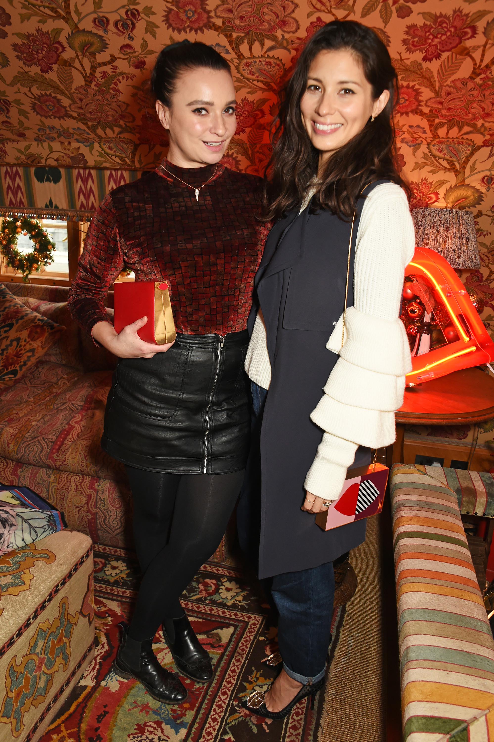 Gizzi Erskine attends as Lulu Guinness & Jasmine Guinness celebrate Christmas