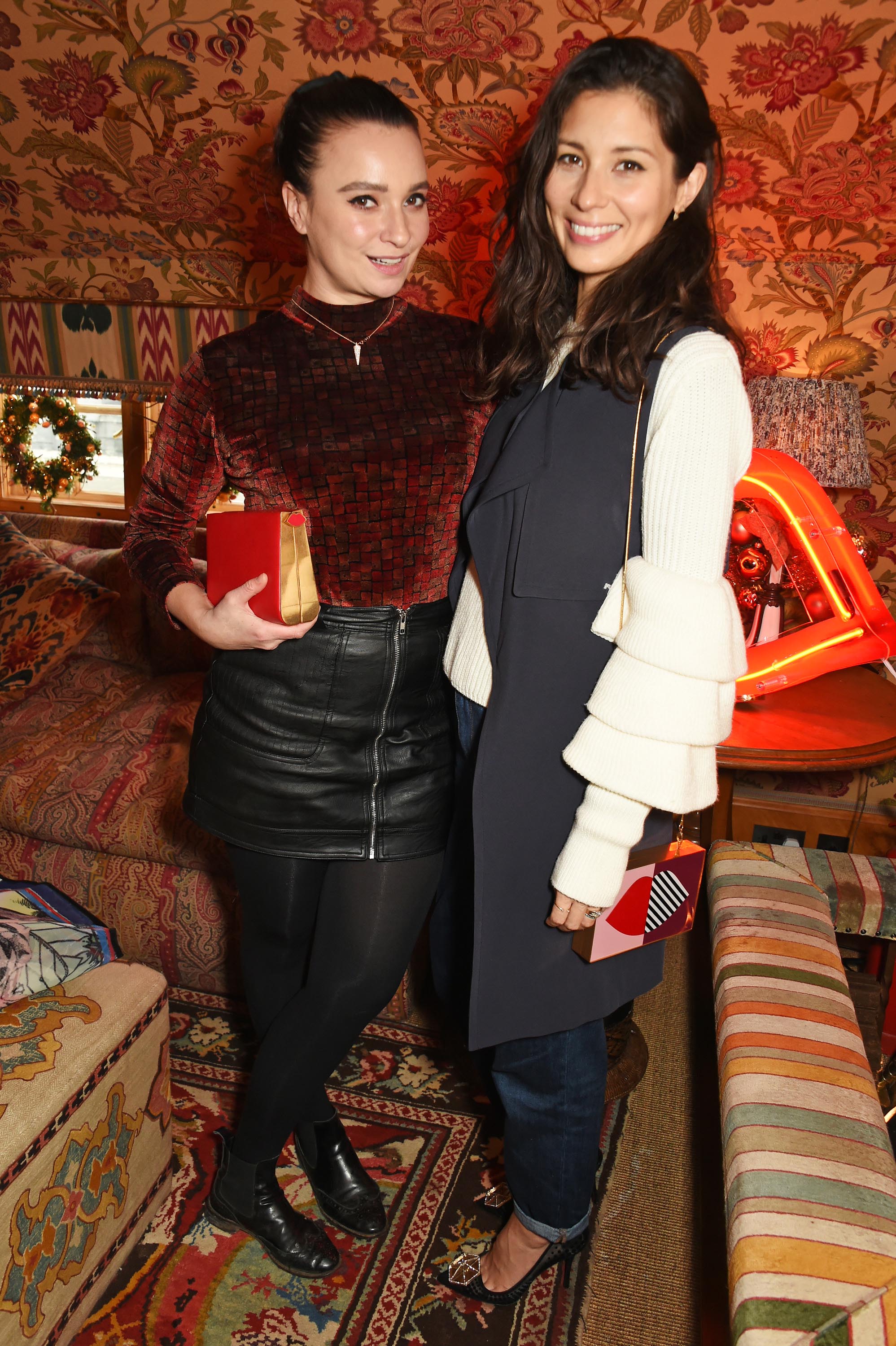 Gizzi Erskine attends as Lulu Guinness & Jasmine Guinness celebrate Christmas