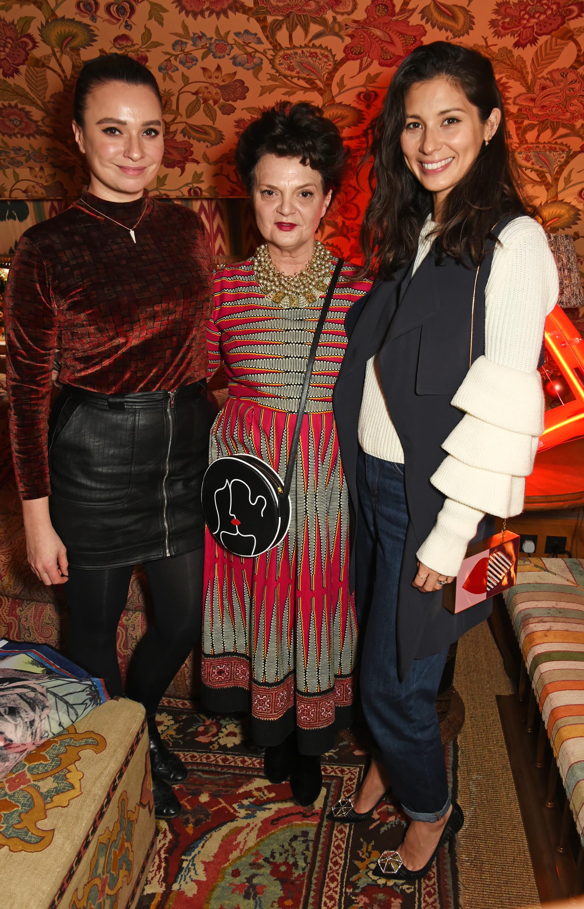 Gizzi Erskine attends as Lulu Guinness & Jasmine Guinness celebrate Christmas