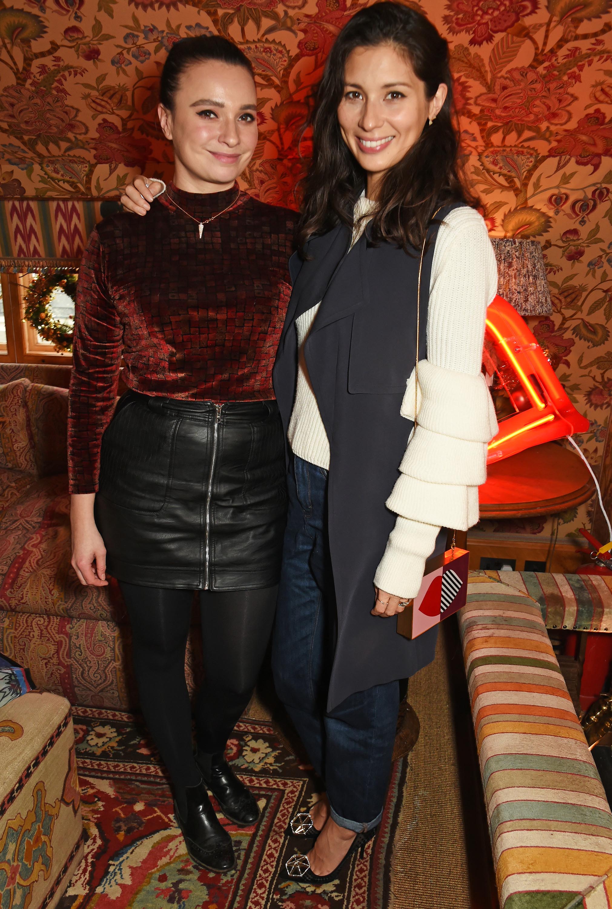 Gizzi Erskine attends as Lulu Guinness & Jasmine Guinness celebrate Christmas