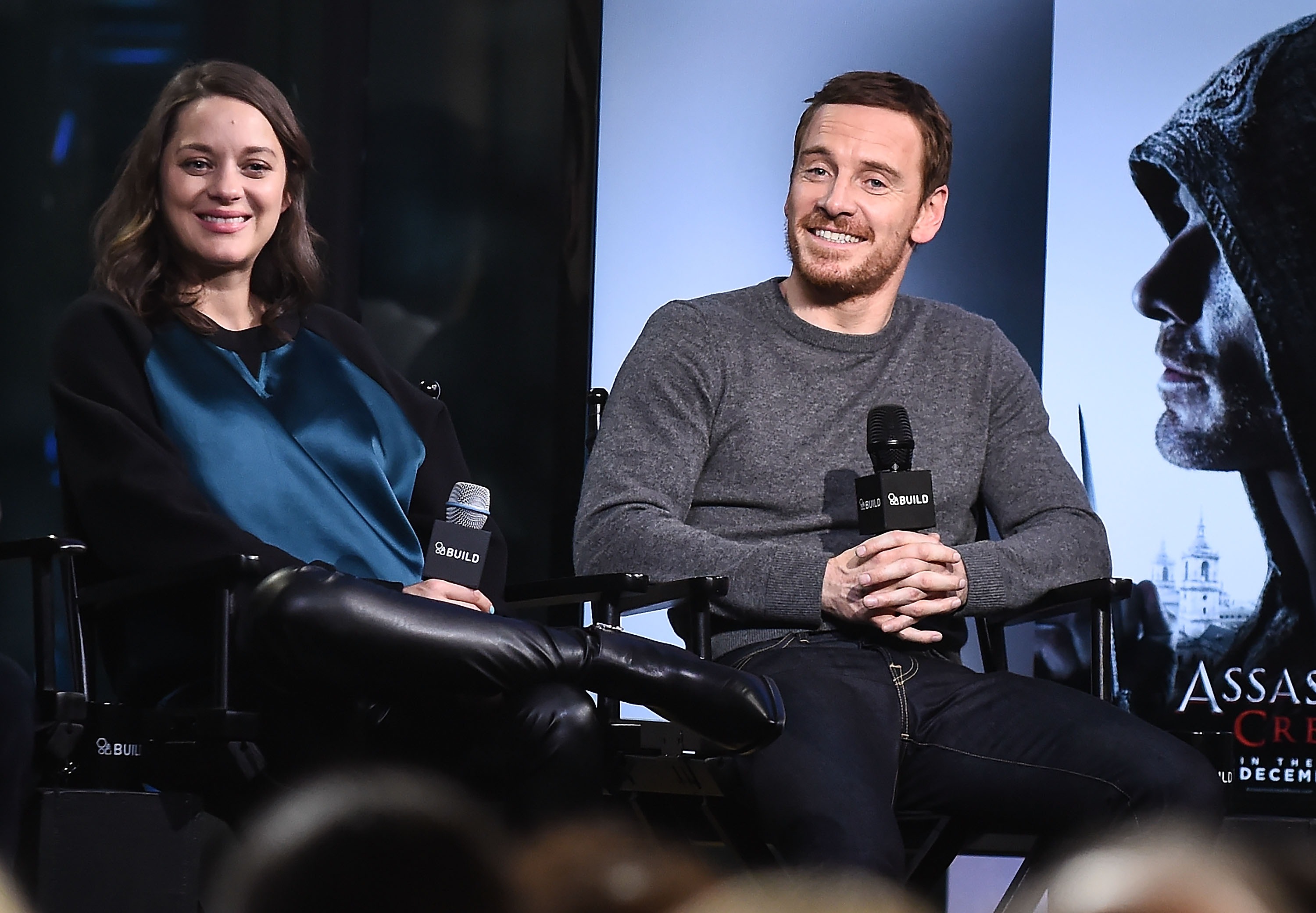 Marion Cotillard attends AOL Build to discuss the movie ‘Assassin’s Creed’