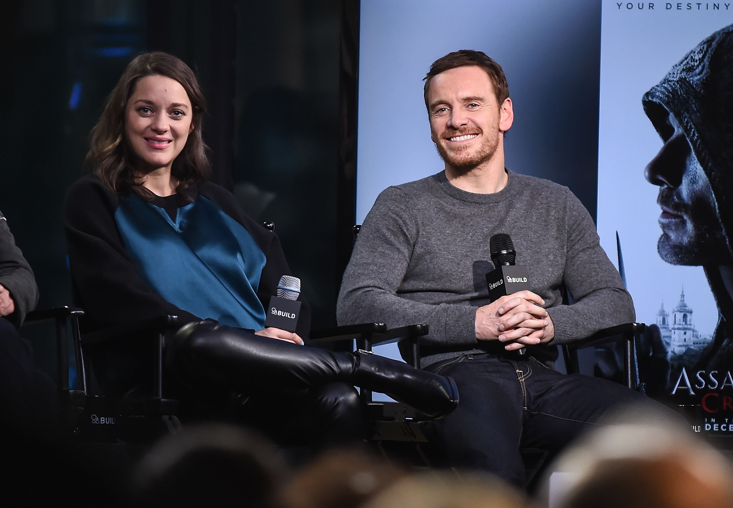 Marion Cotillard attends AOL Build to discuss the movie ‘Assassin’s Creed’