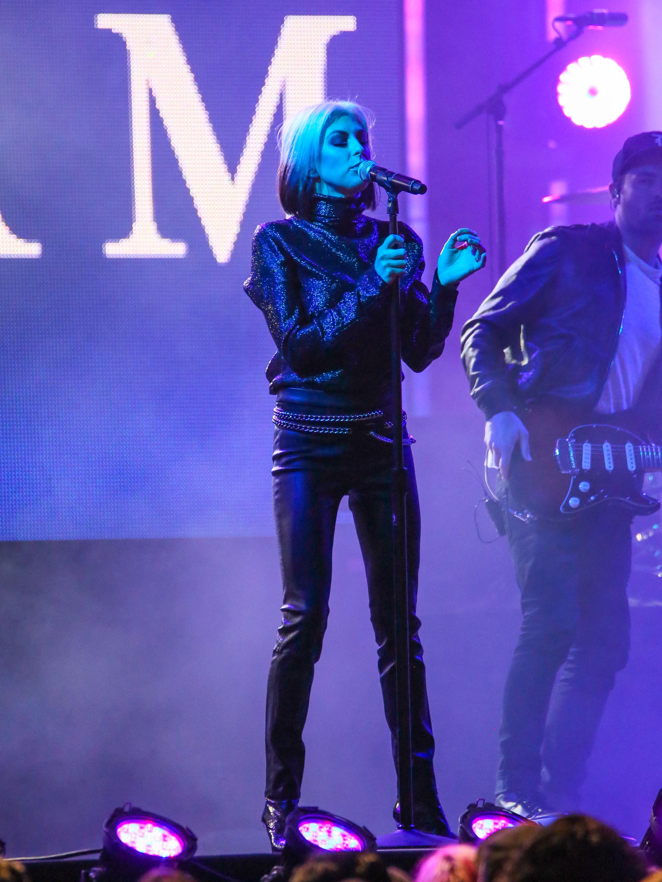 Sarah Barthel of music band ‘Phantogram’ is seen at ‘Jimmy Kimmel Live’