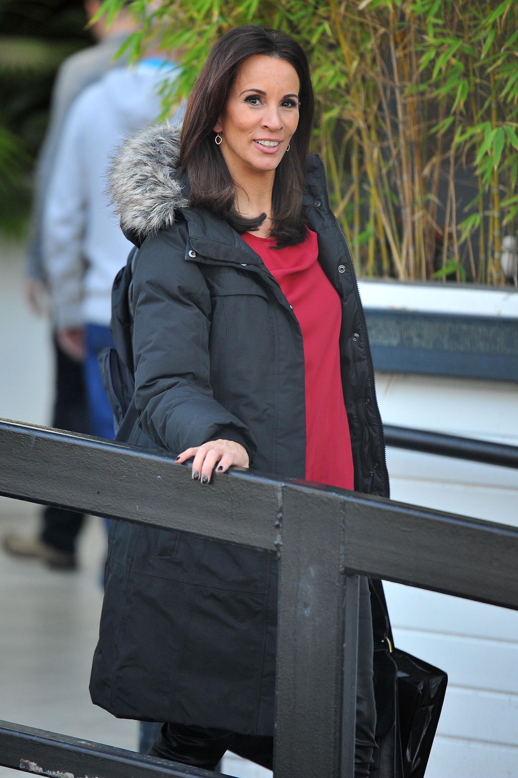 Andrea McLean at the ITV studios