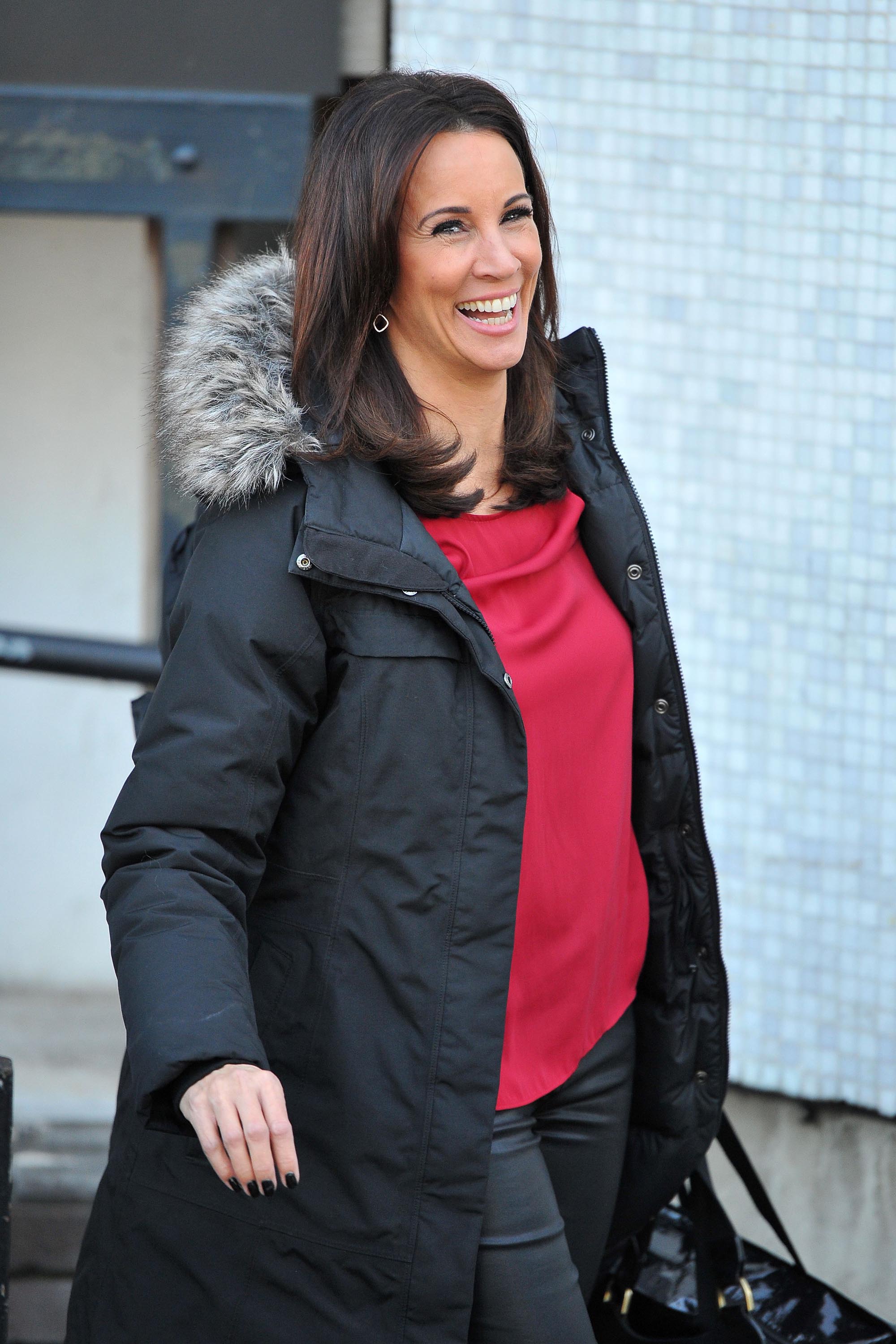 Andrea McLean at the ITV studios