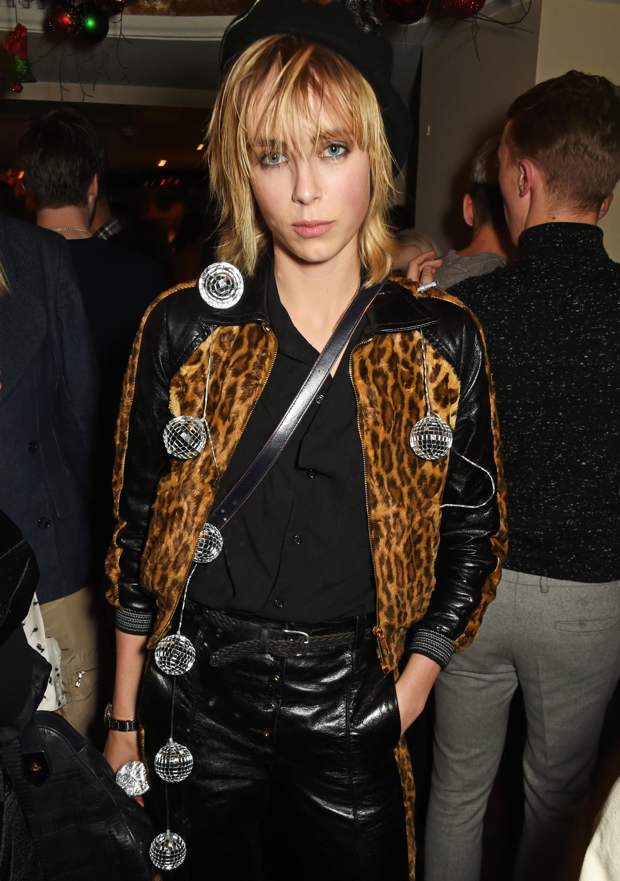 Edie Campbell attends the LOVE Christmas Party