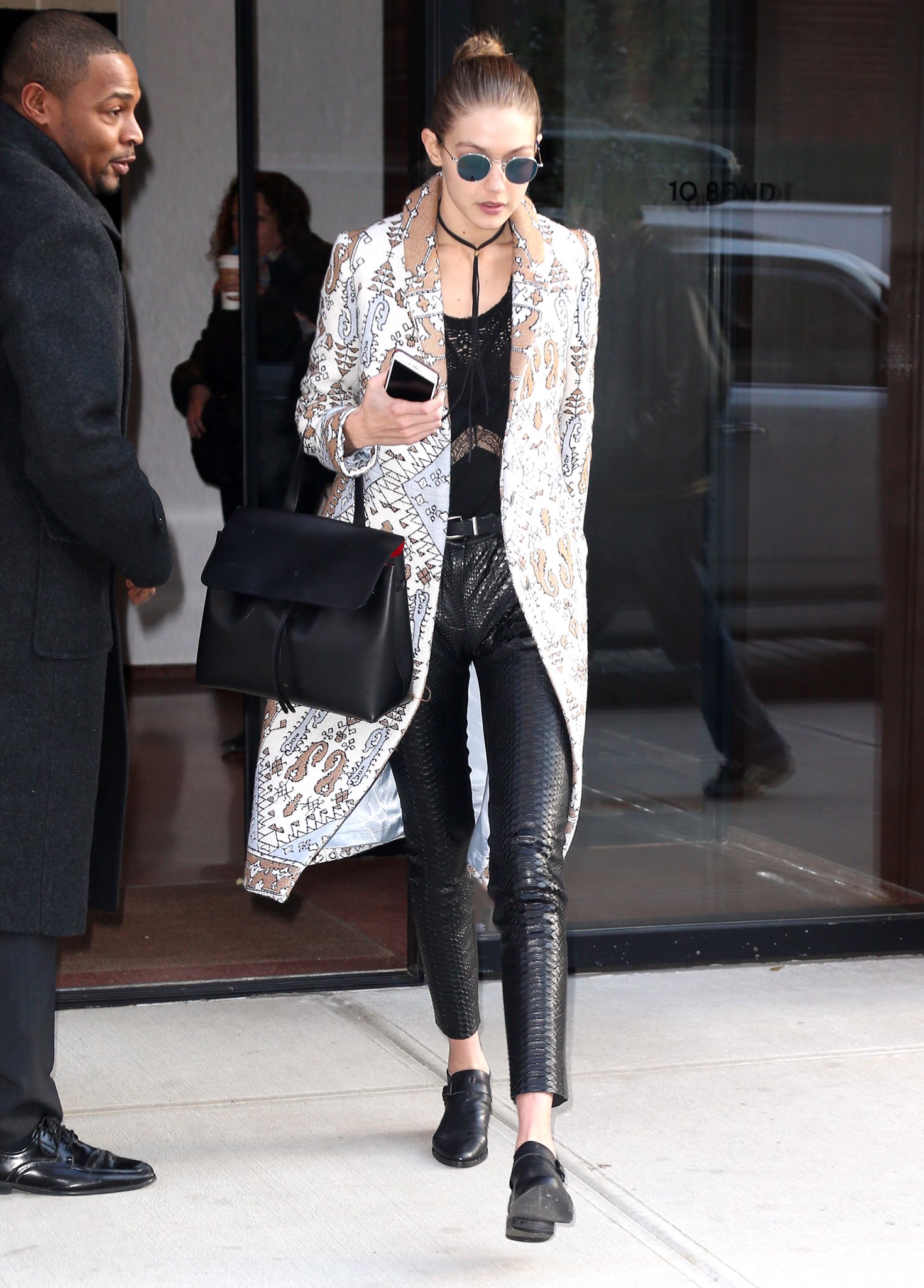 GiGi Hadid is seen walking in Soho