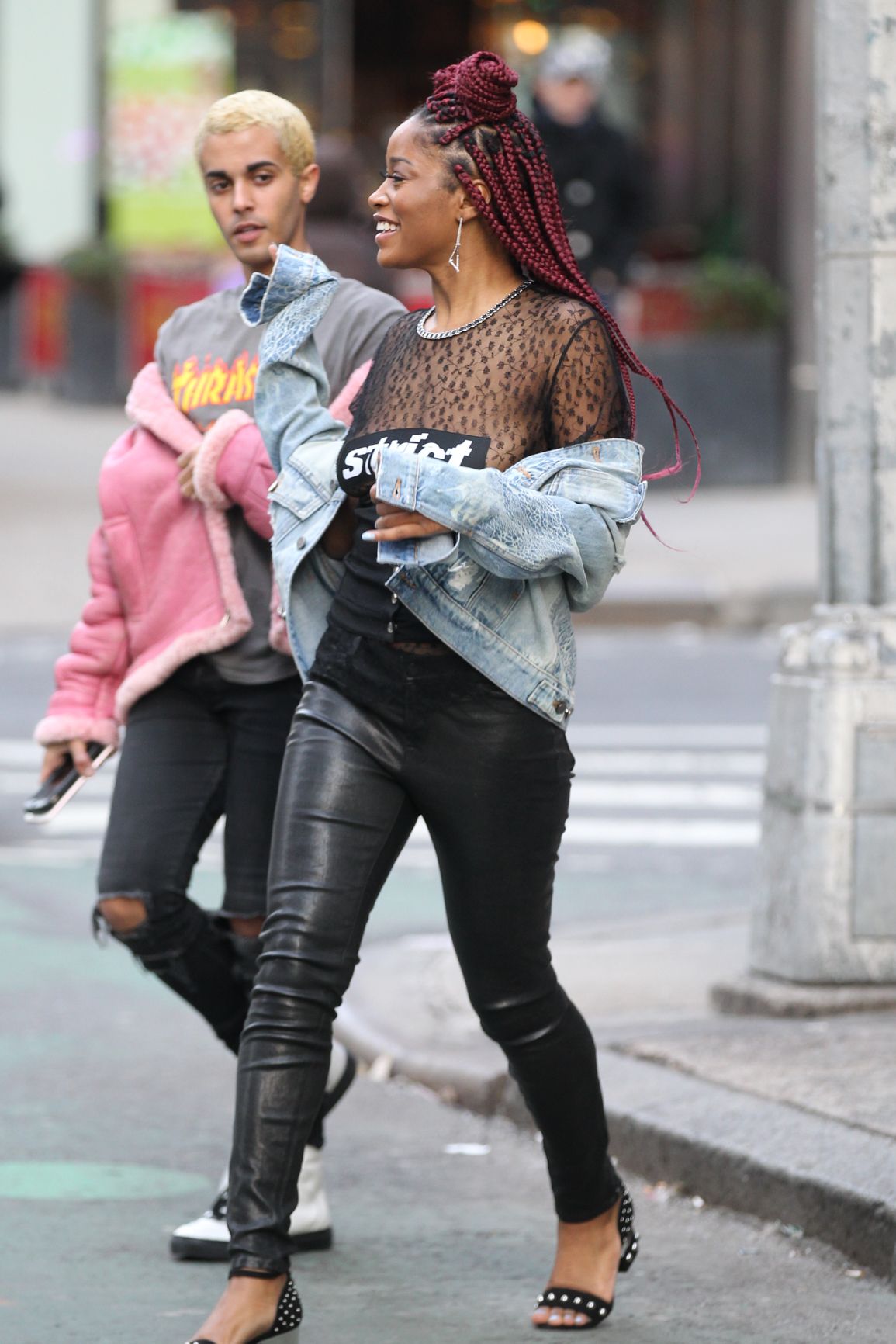 Keke Palmer out in New York City