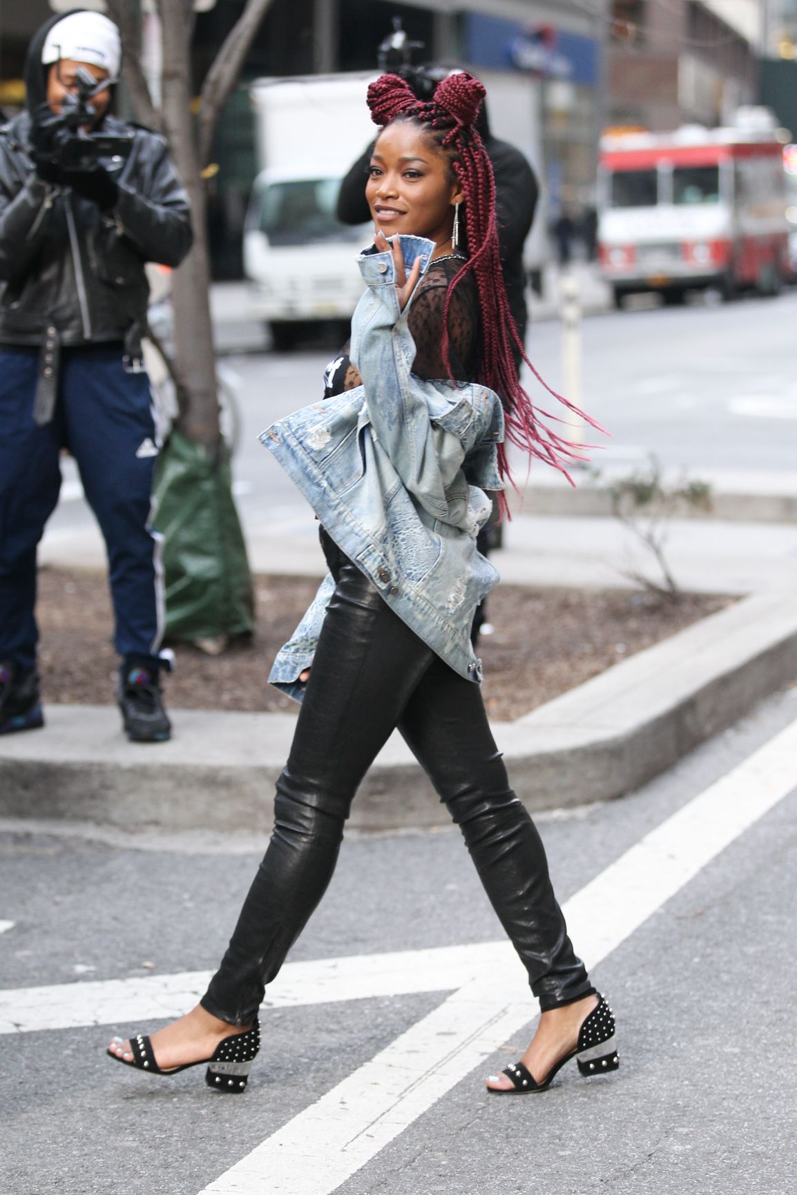 Keke Palmer out in New York City