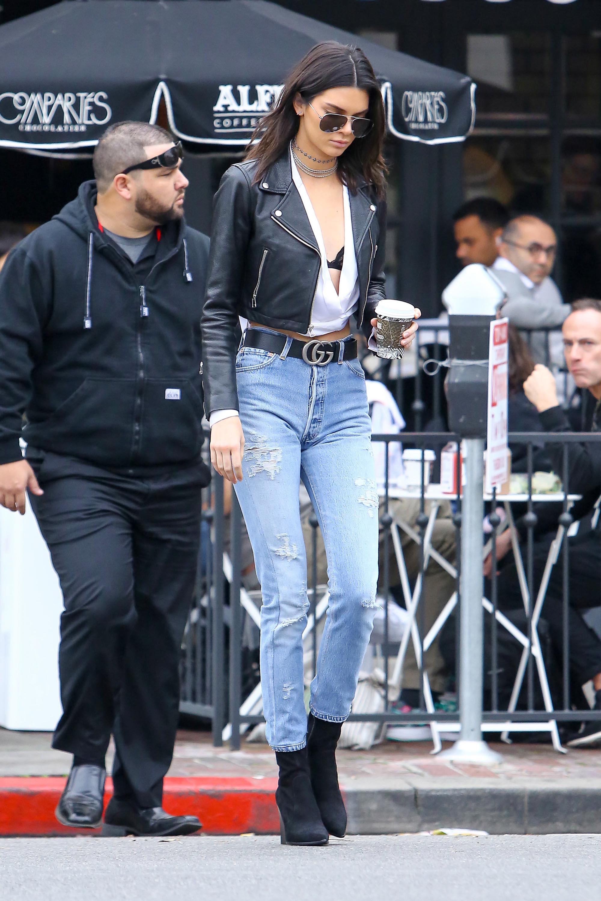 Kendall Jenner at Alfreds Coffee