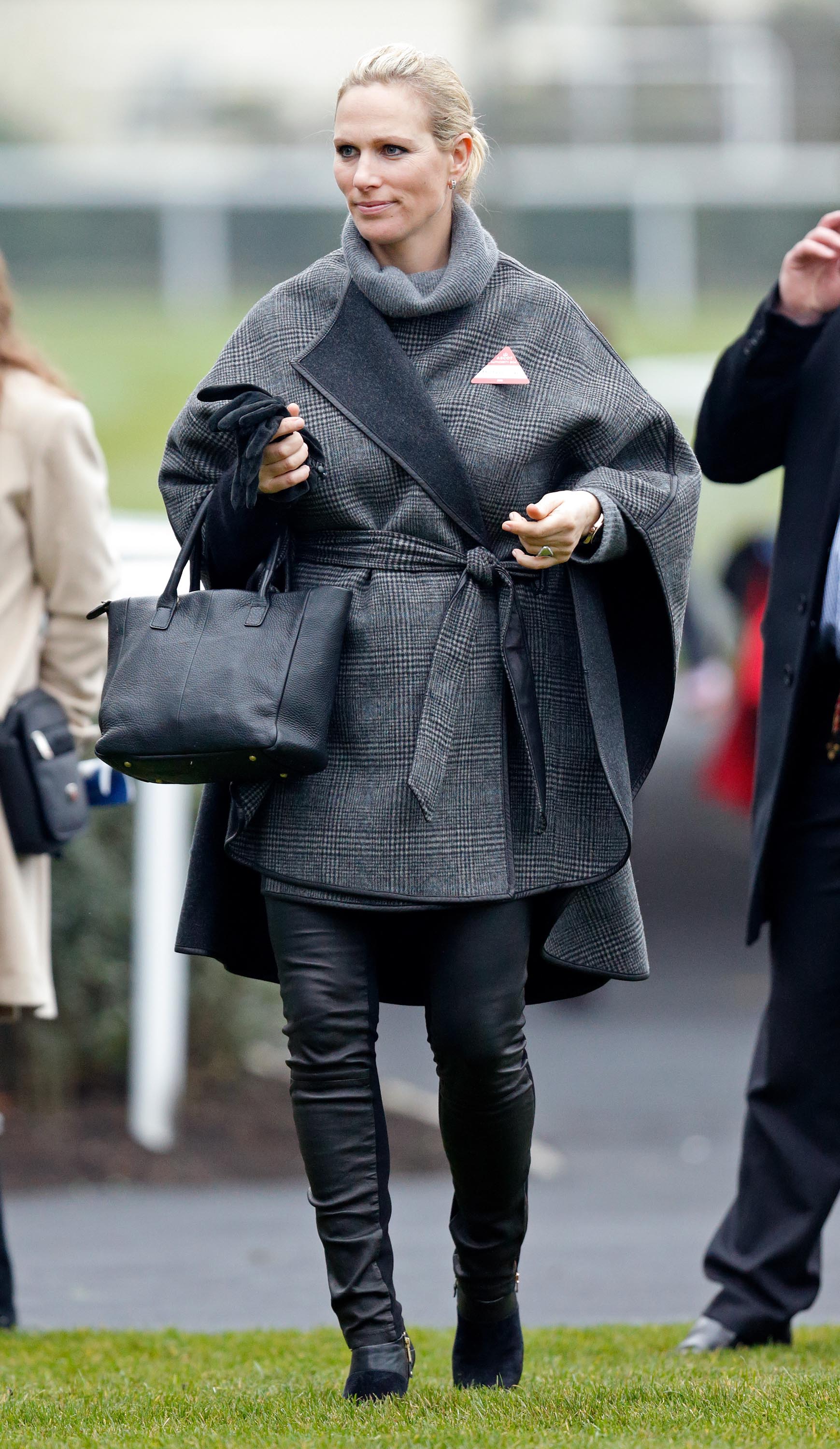 Zara Phillips attends the Christmas Racing Meet