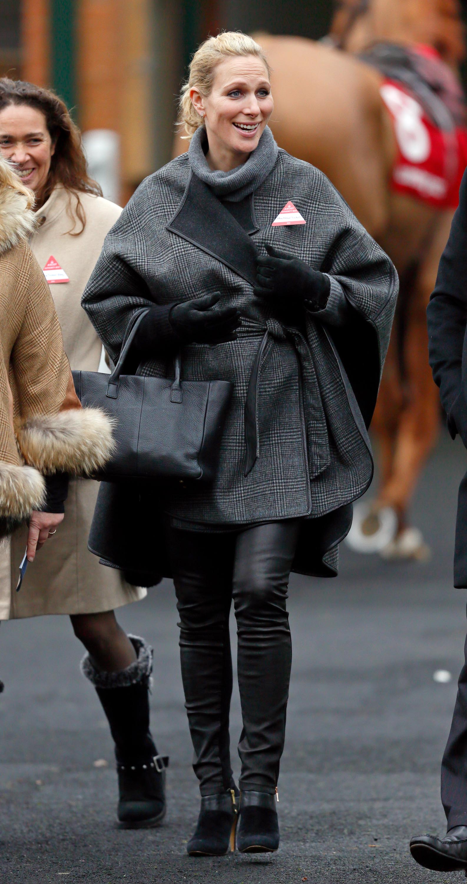 Zara Phillips attends the Christmas Racing Meet