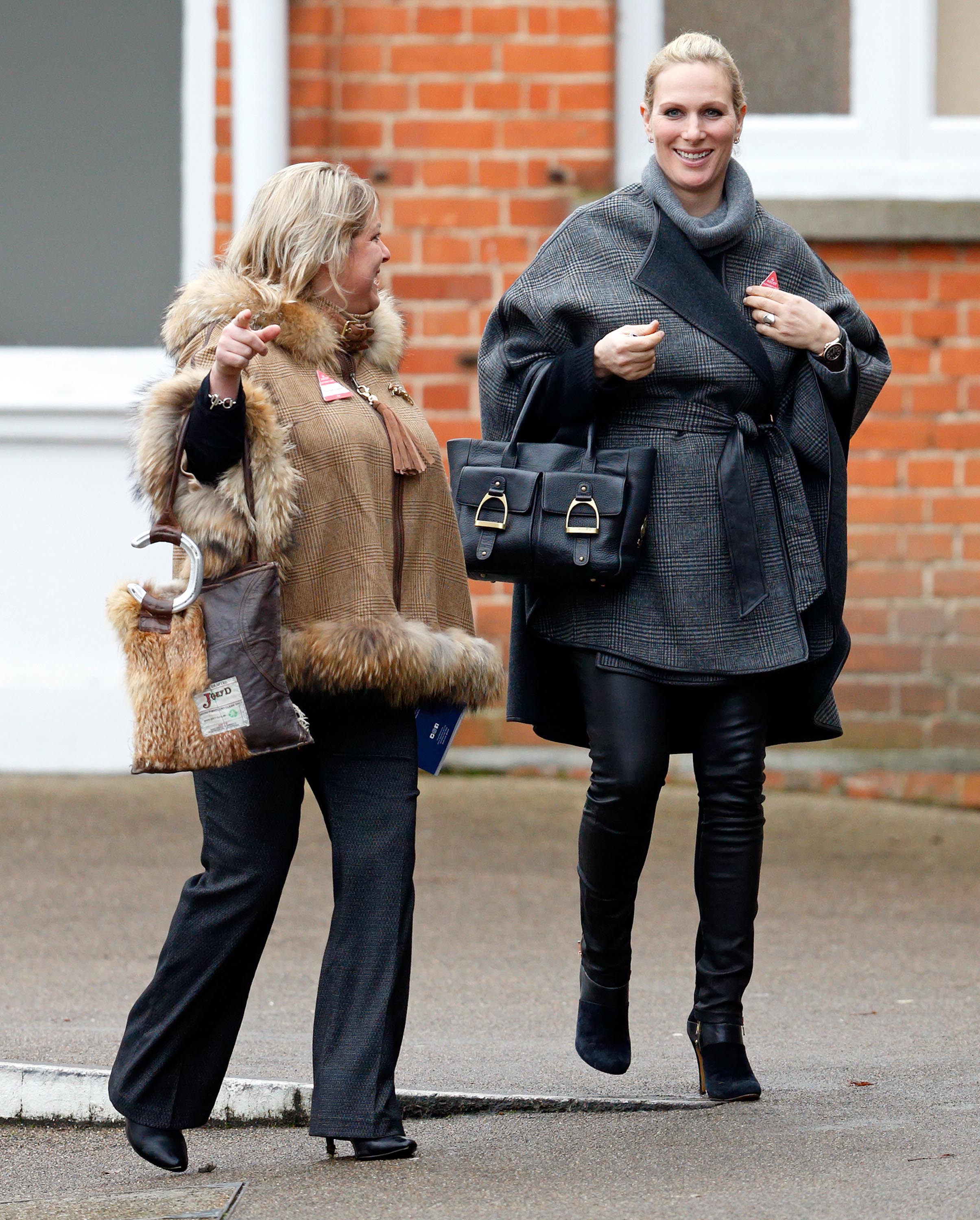 Zara Phillips attends the Christmas Racing Meet