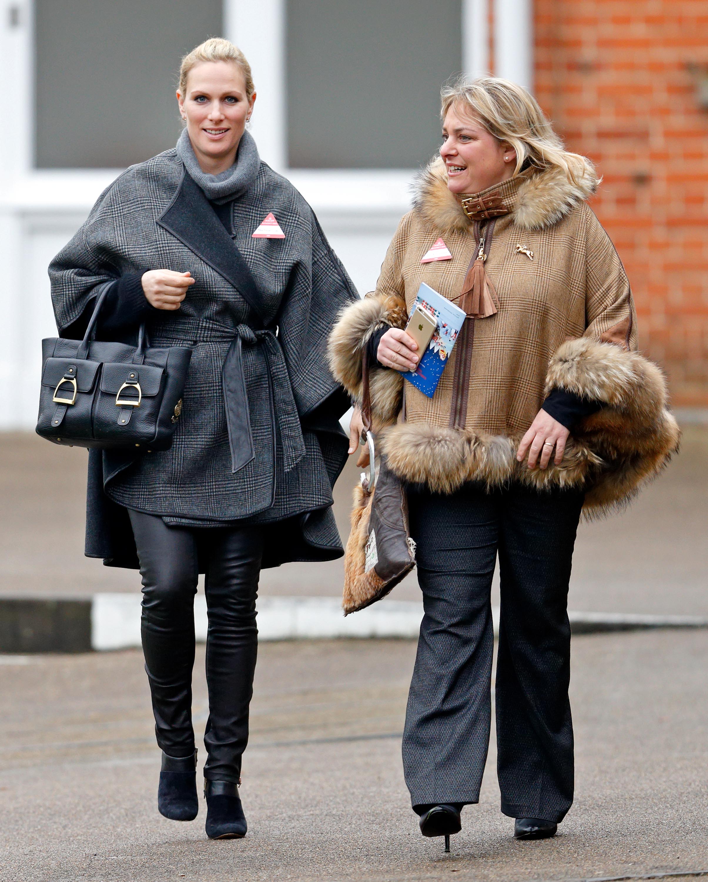 Zara Phillips attends the Christmas Racing Meet