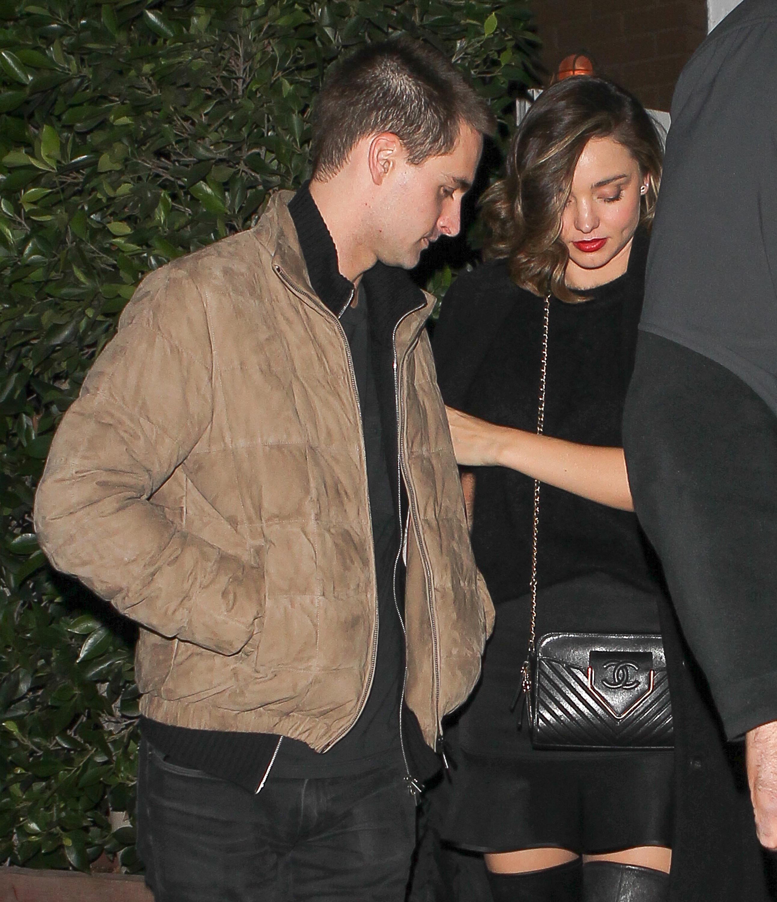 Miranda Kerr leaving Giorgio Baldi Restaurant After Dinner