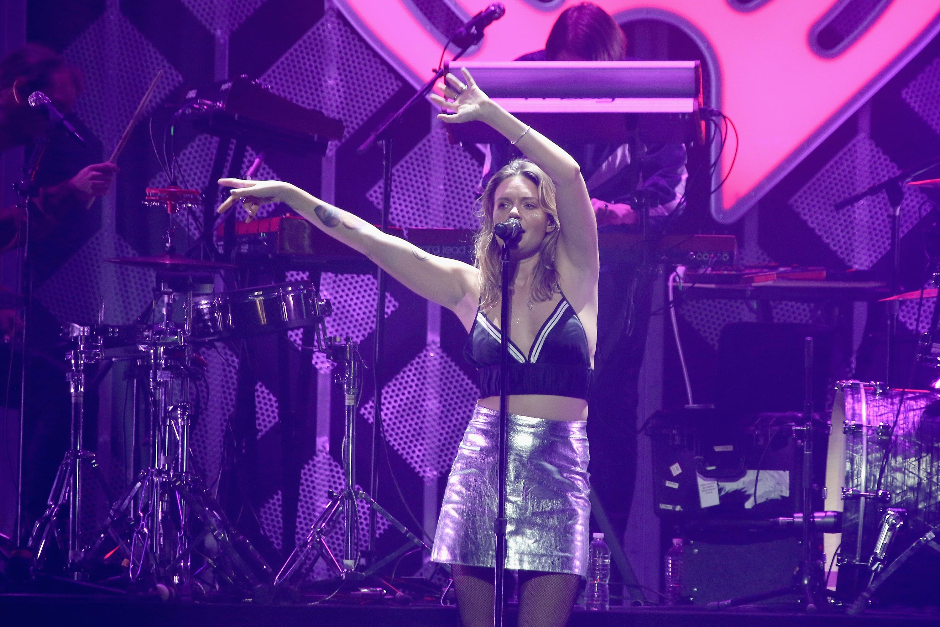 Tove Lo performs on stage during the Y100’s iHeartRadio Jingle Ball 2016