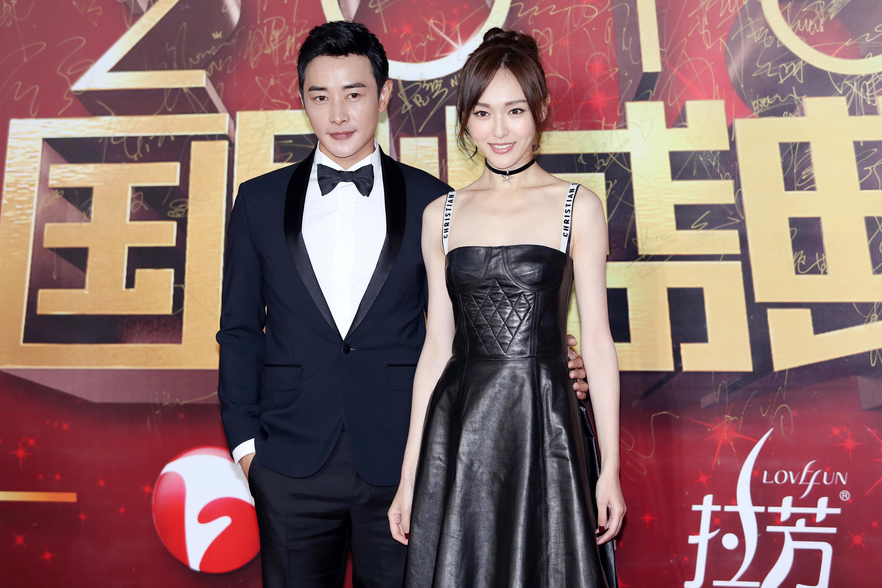 Tiffany Tang pose on the red carpet during the Domestic TV series Ceremony