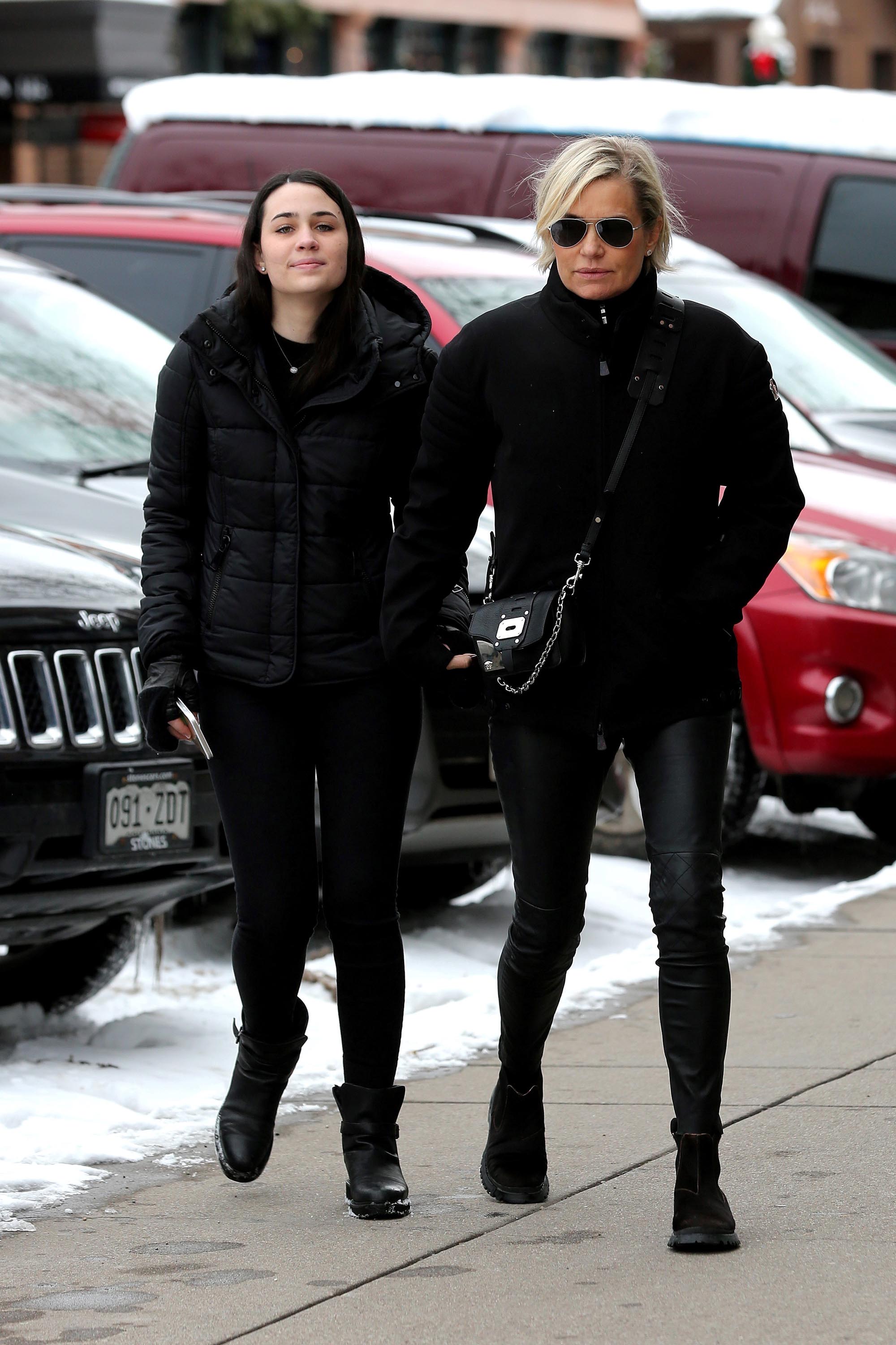 Yolanda Hadid steps out with her friends to have lunch