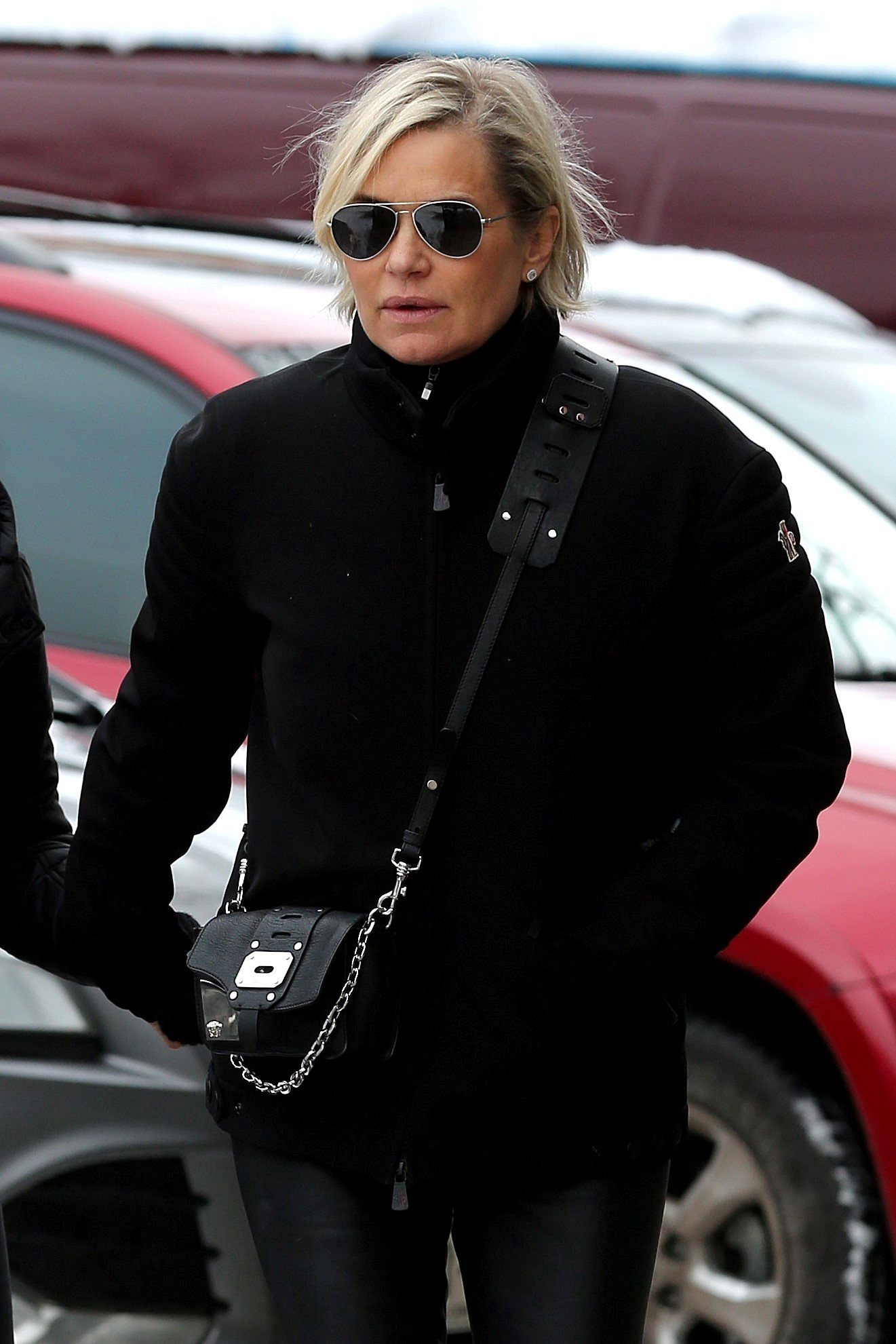 Yolanda Hadid steps out with her friends to have lunch