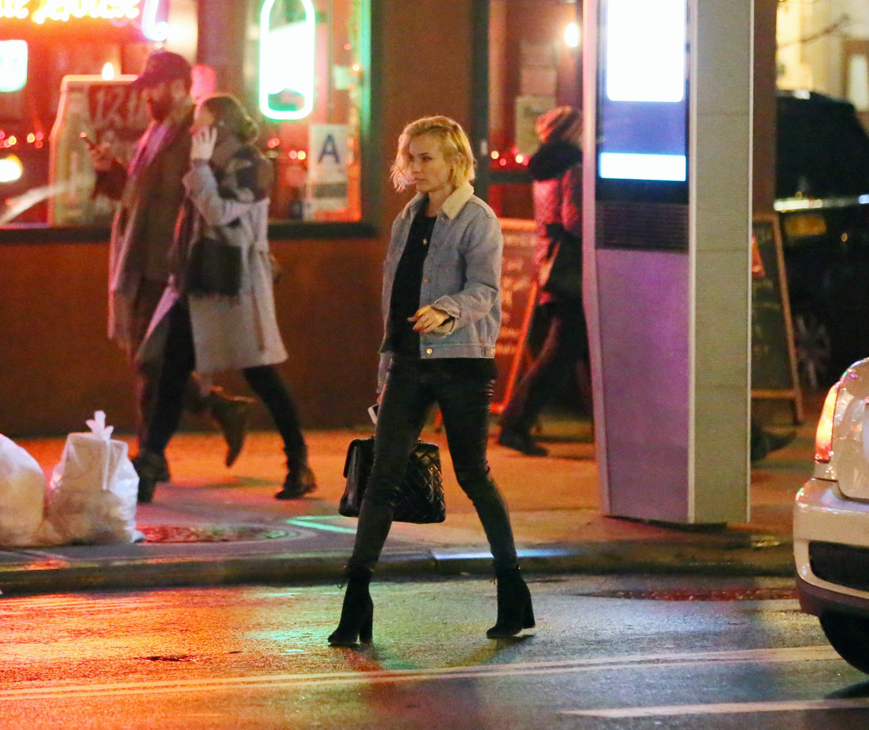 Diane Kruger out and about in the East Village