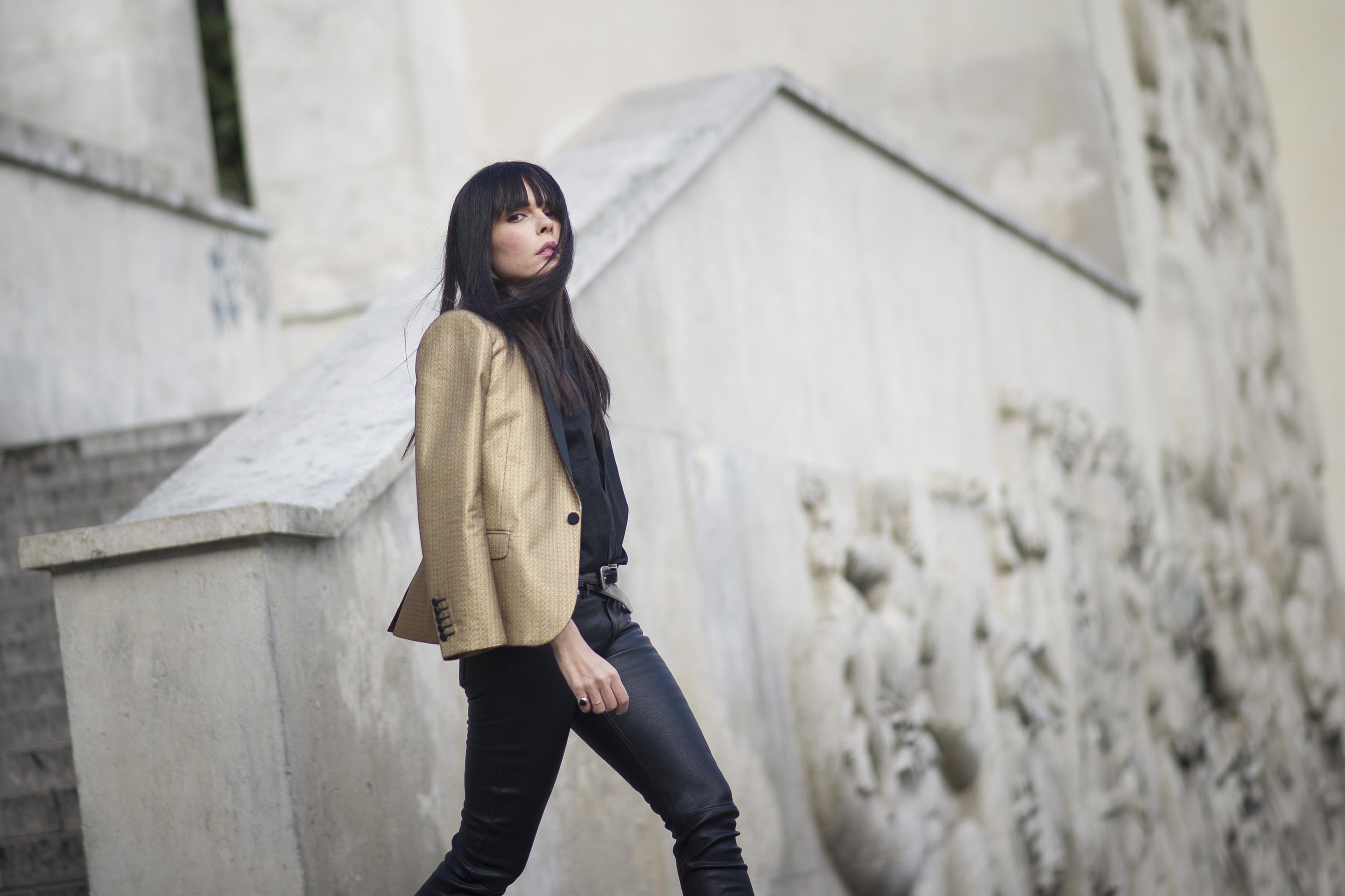 Evangelie Smyrniotaki Street Style at Paris Fashion Week