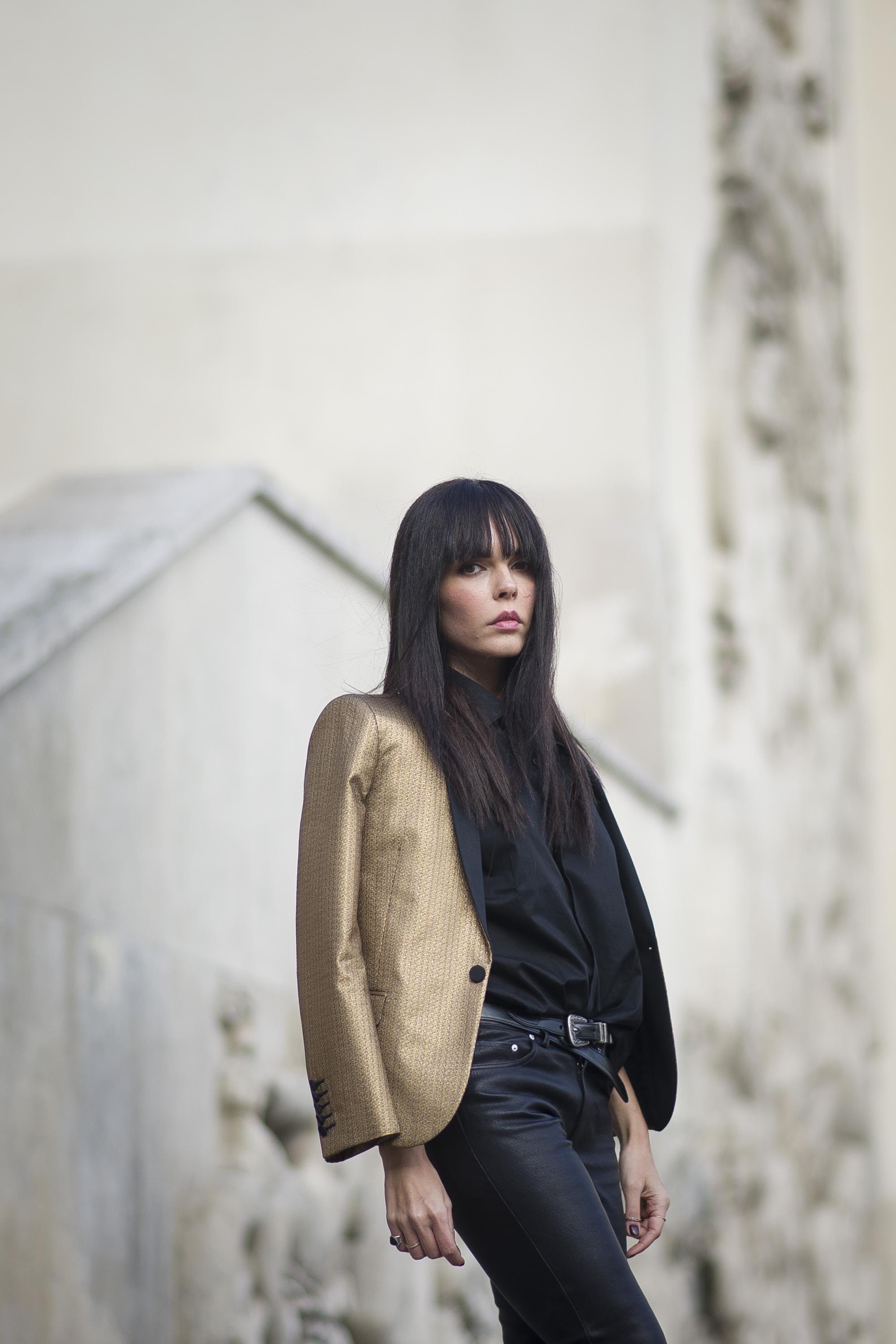 Evangelie Smyrniotaki Street Style at Paris Fashion Week