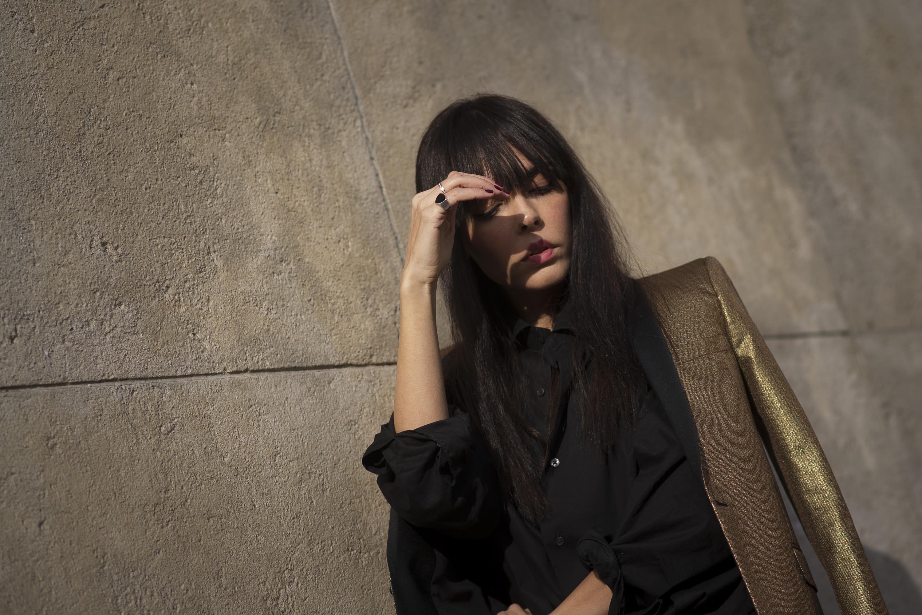 Evangelie Smyrniotaki Street Style at Paris Fashion Week