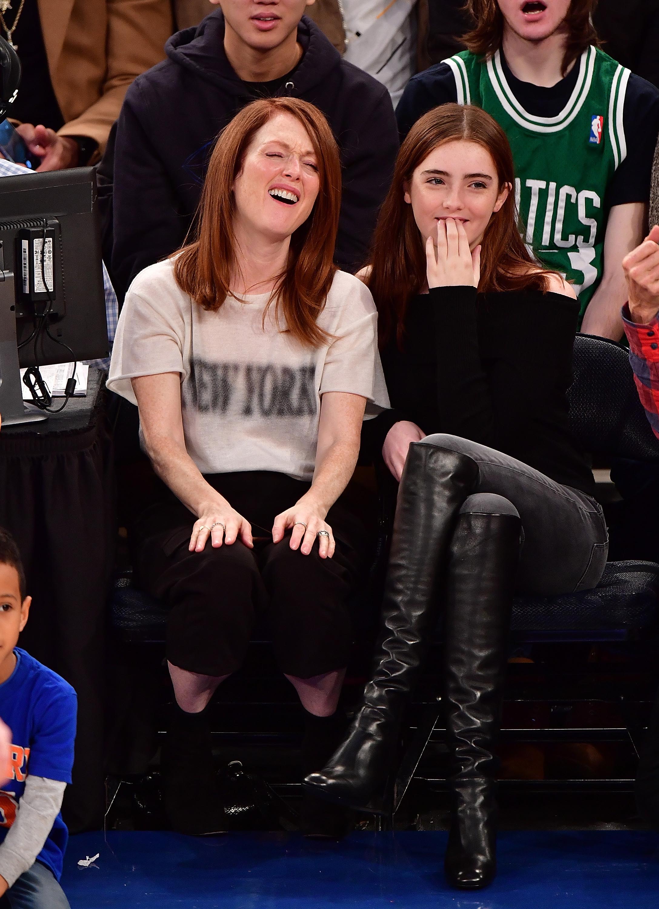 Liv Freundlich attends Boston Celtics Vs. New York Knicks game