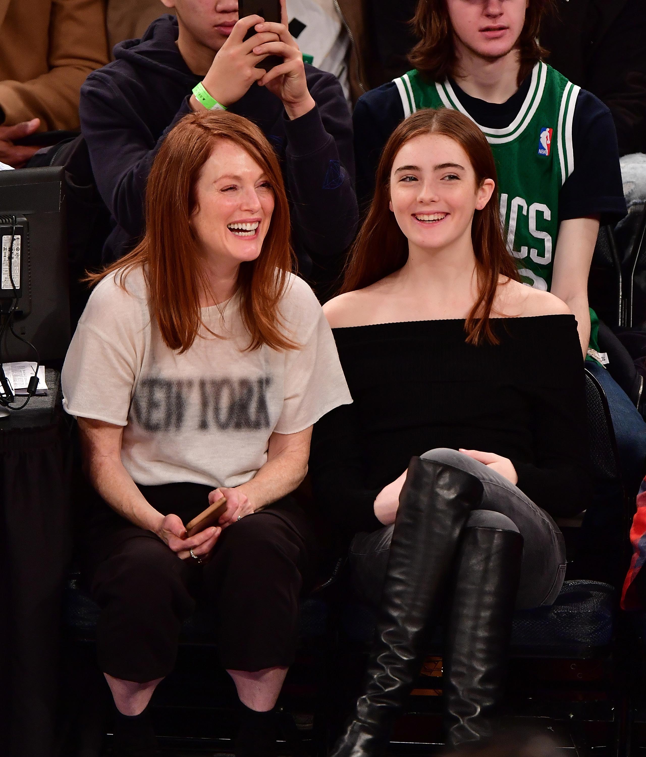 Liv Freundlich attends Boston Celtics Vs. New York Knicks game